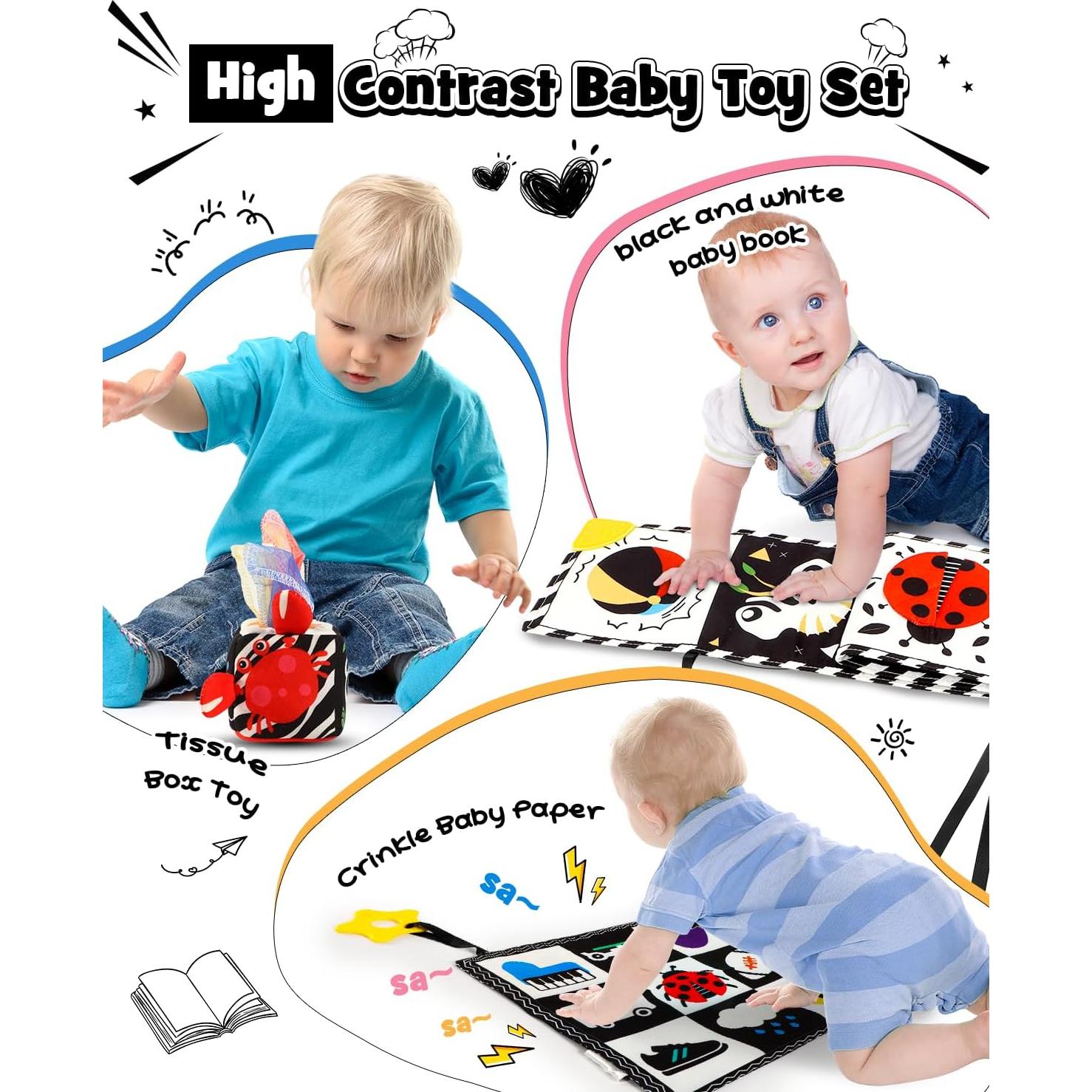 Set de 3 Juguetes Sensoriales Montessori Baoboli para Bebés