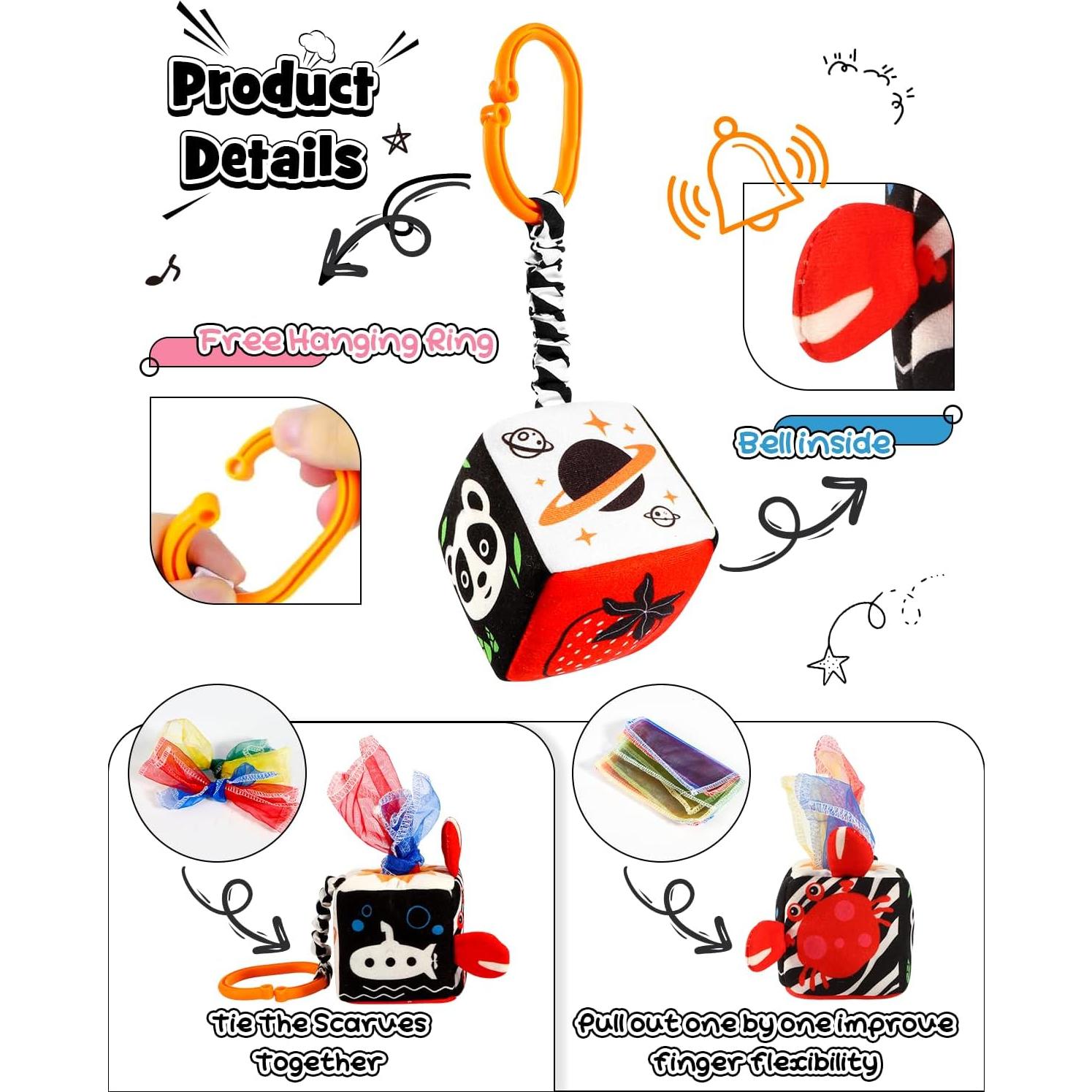 Set de 3 Juguetes Sensoriales Montessori Baoboli para Bebés