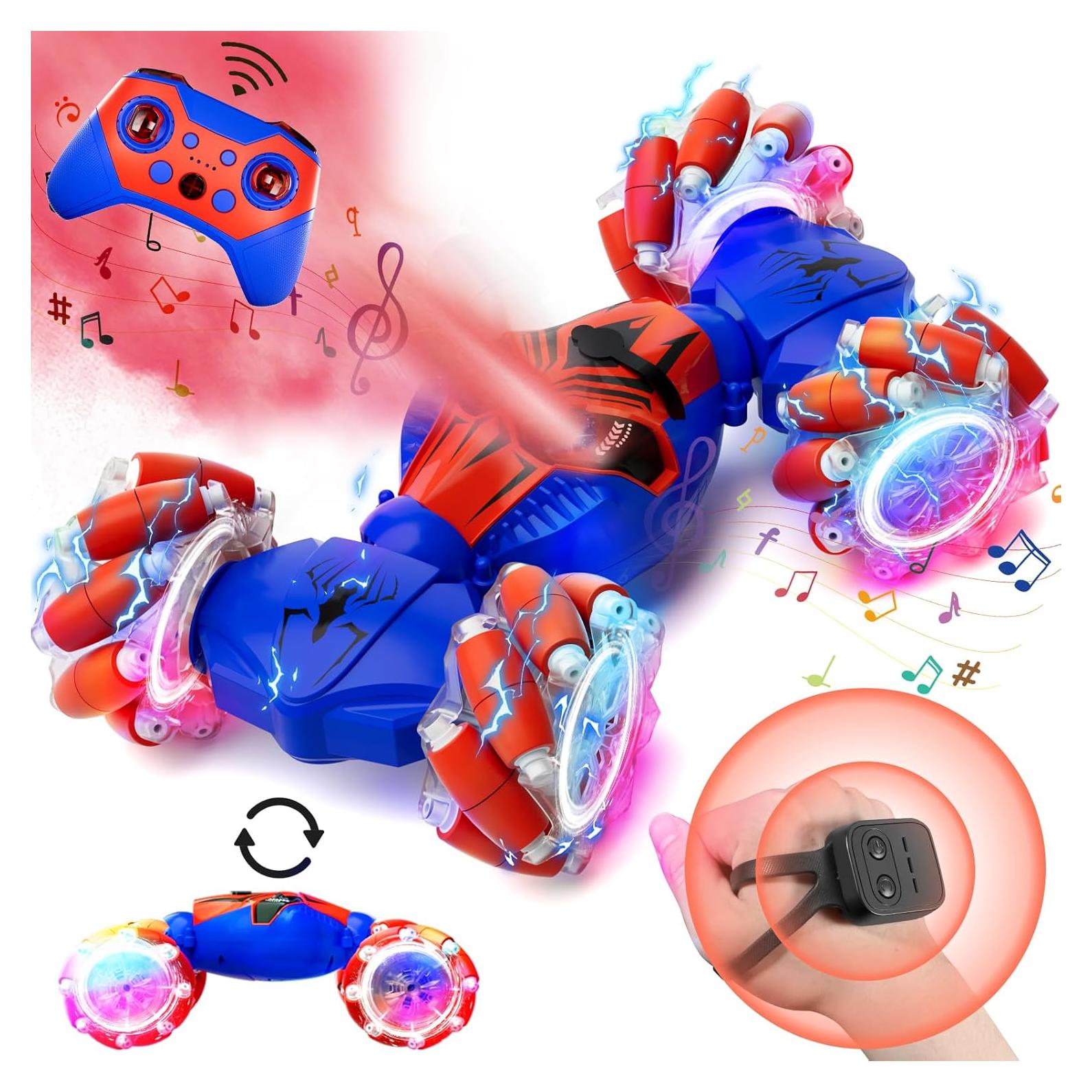 Coche RC Stunt 4WD HarworLife Azul con Control por Gestos