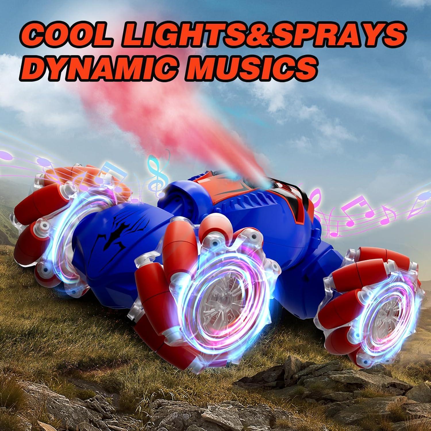 Coche RC Stunt 4WD HarworLife Azul con Control por Gestos