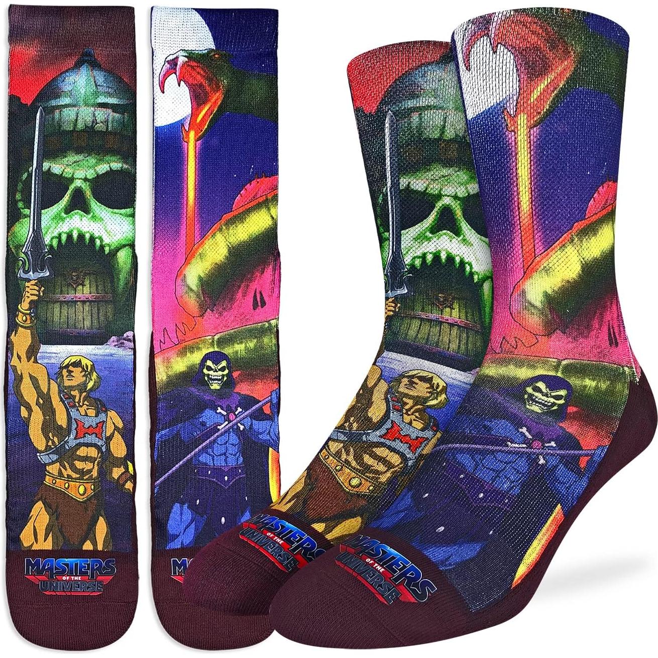 Good Luck Sock Men's Masters of the Universe & He-Man Socks, Adult