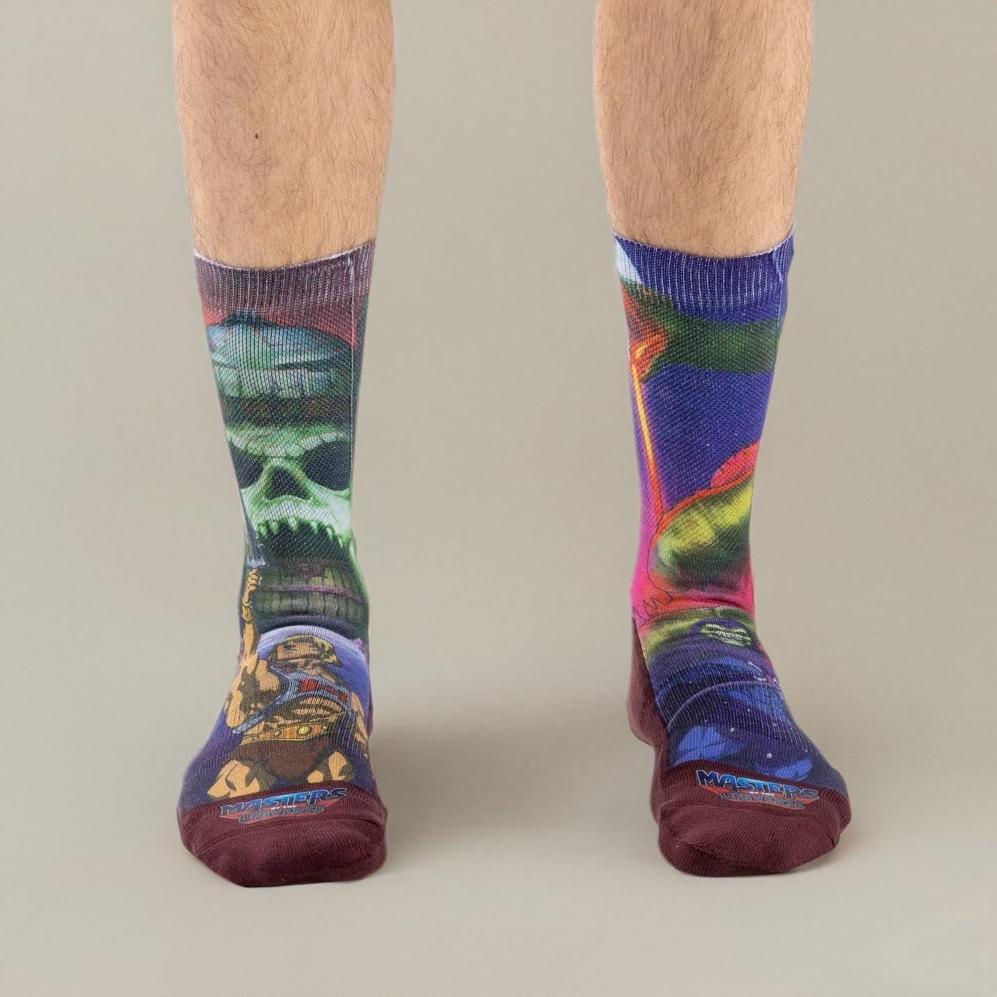 Good Luck Sock Men's Masters of the Universe & He-Man Socks, Adult
