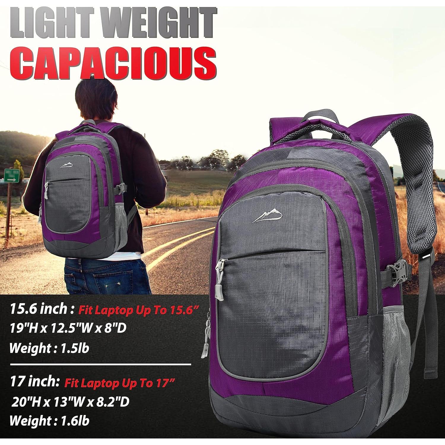 Mochila ProEtrade 15.6" Resistente para Laptop Púrpura