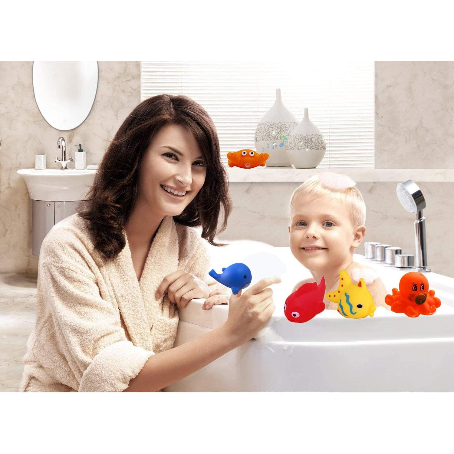 Juguetes de baño UMBWORLD 15 Piezas Animales Marinos