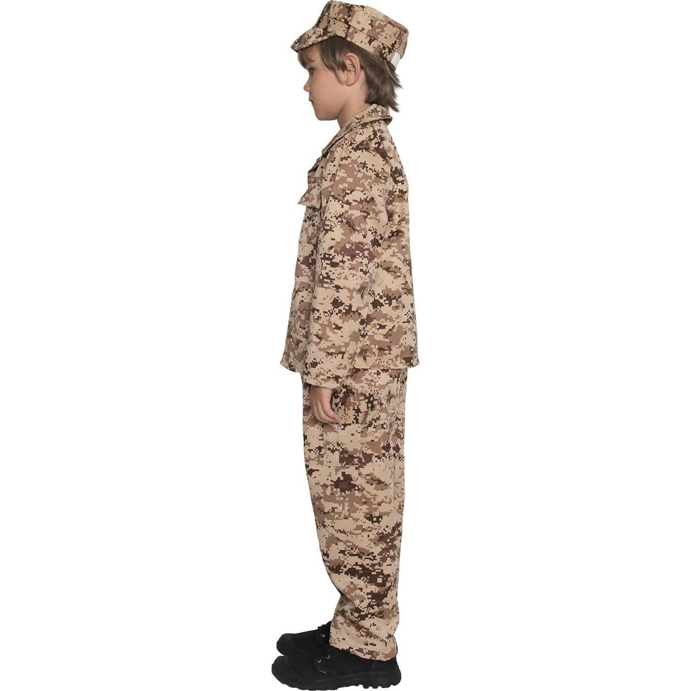 Disfraz de Soldado Militar para Niños - 4-12 Años - Camuflaje