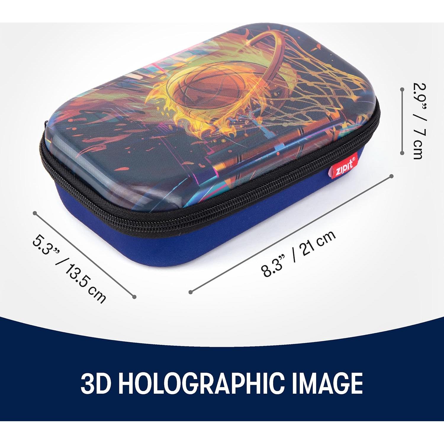 Estuche de Lápices 3D ZIPIT Baloncesto Gran Capacidad