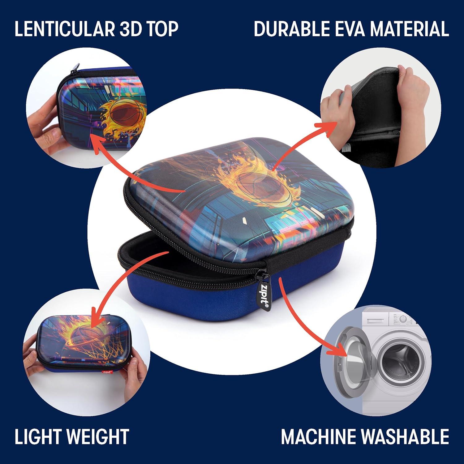 Estuche de Lápices 3D ZIPIT Baloncesto Gran Capacidad