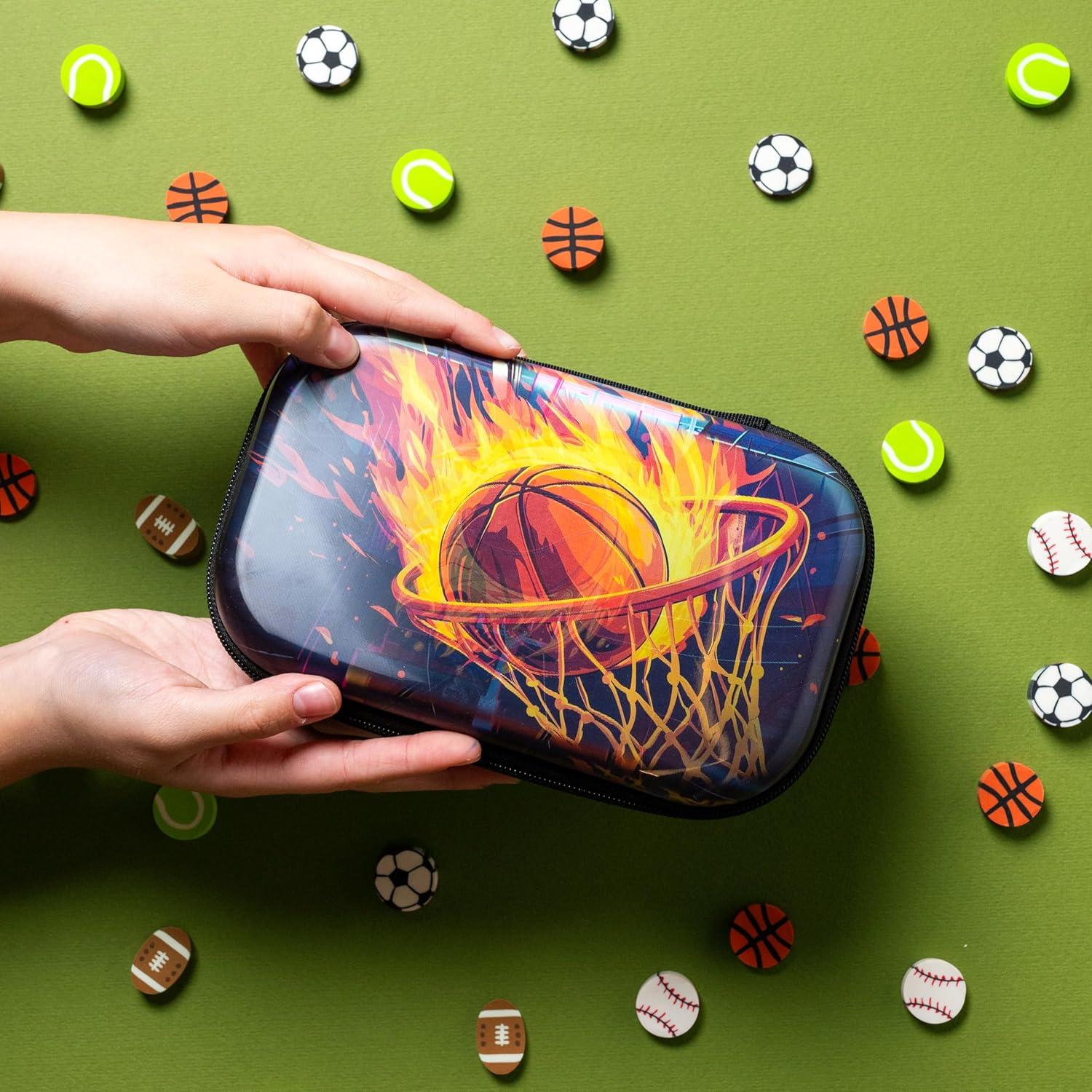 Estuche de Lápices 3D ZIPIT Baloncesto Gran Capacidad