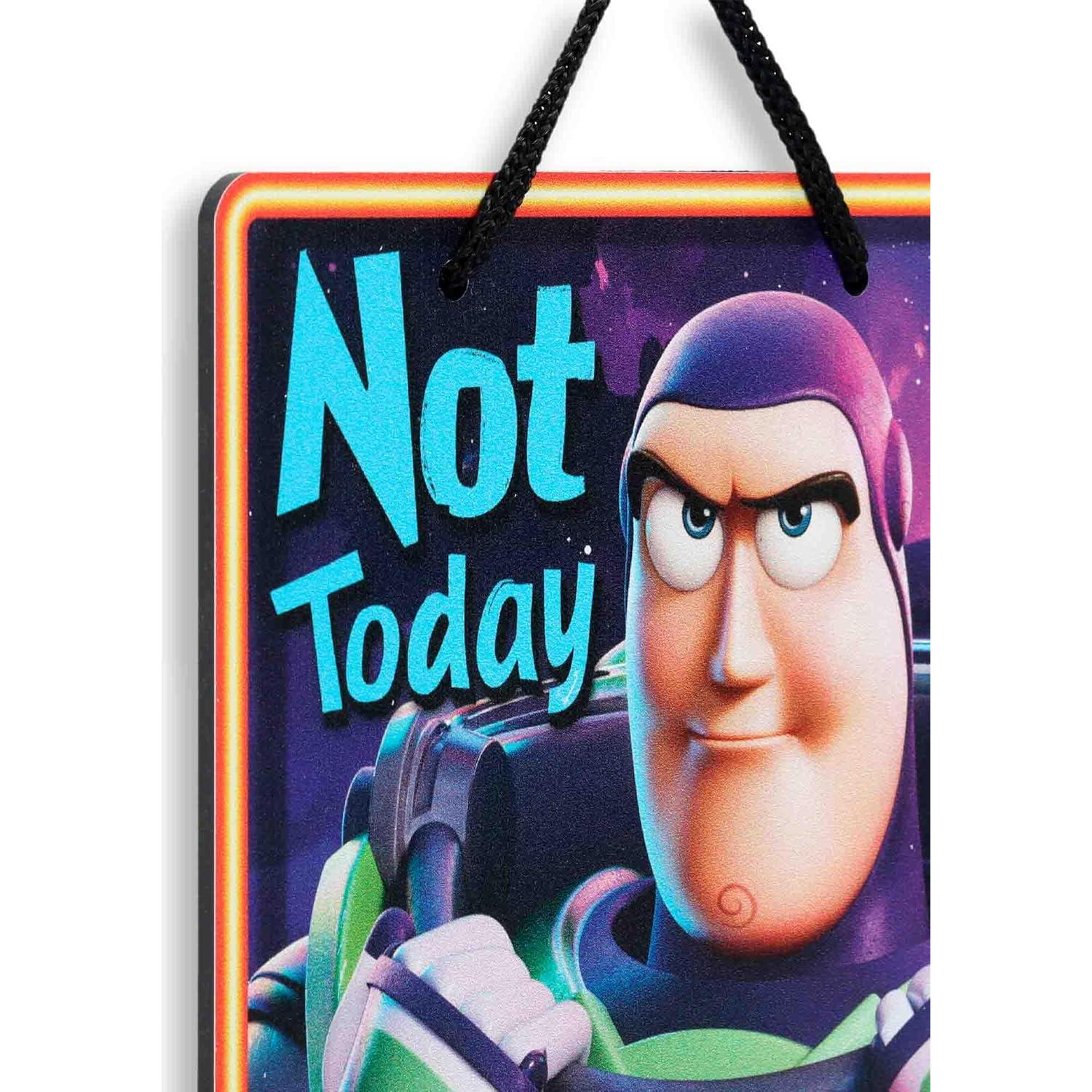 Señal de Metal Buzz Lightyear No Hoy Zurg - Decoración Pixar