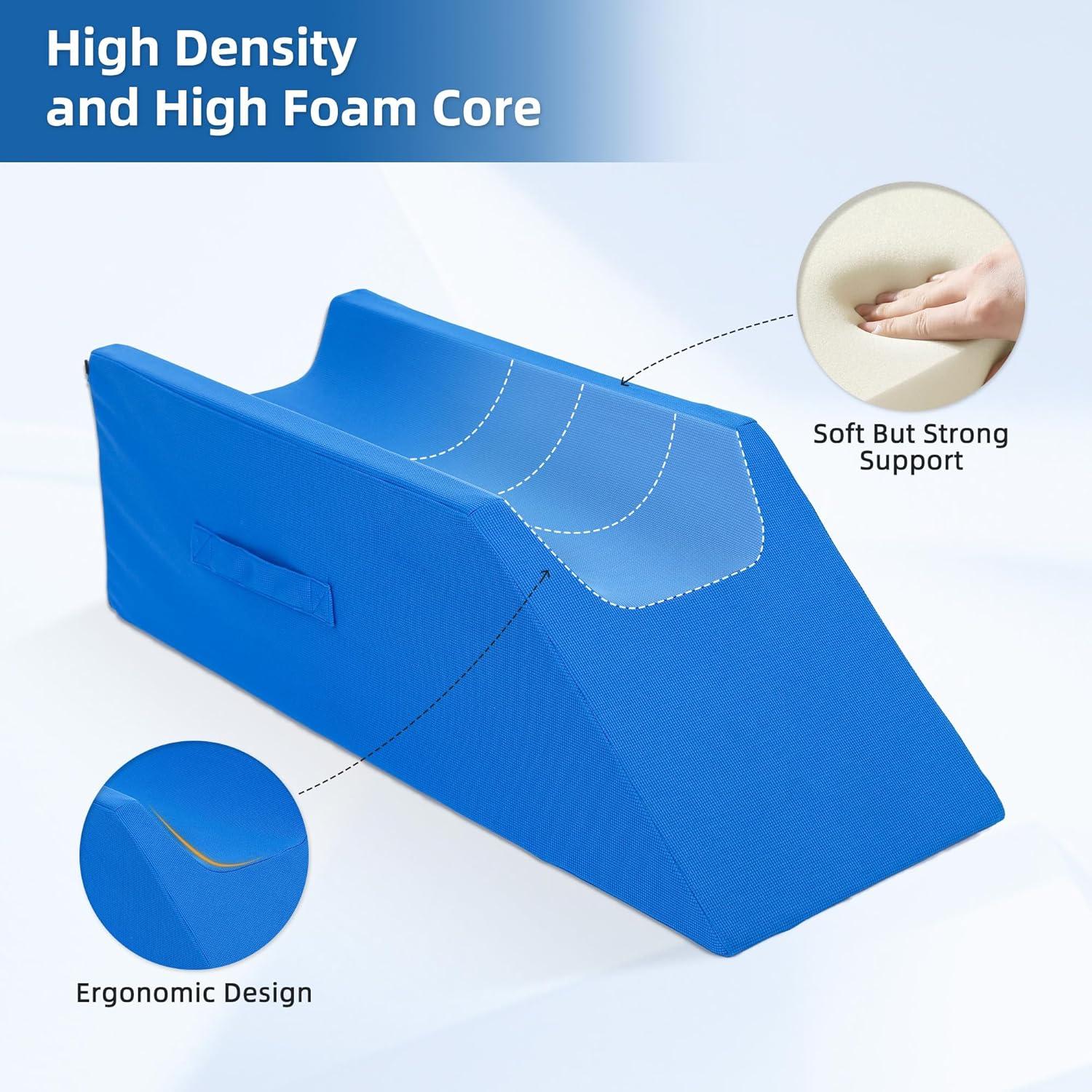 Cojín de Elevación de Pierna Fanwer para Postcirugía - Azul