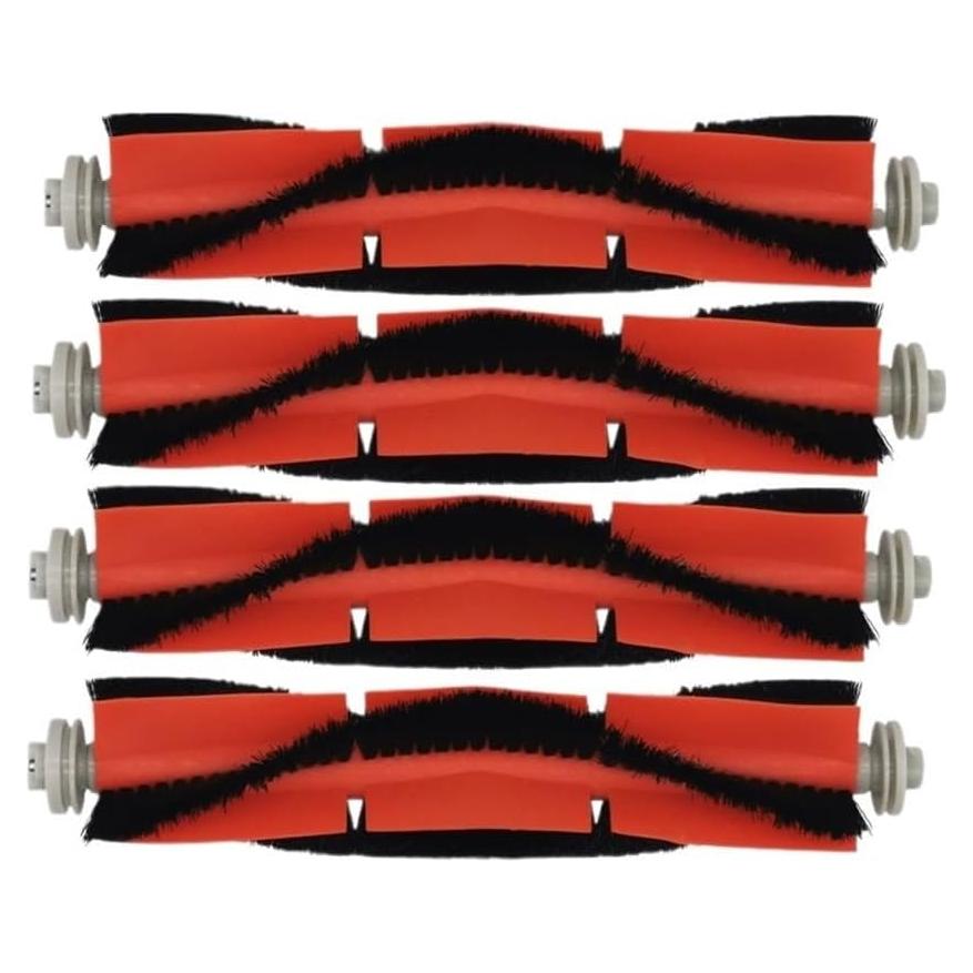 Main Brush Compatible for Xiaomi Roborock S50 S51 S5 Series Robot Vacuum Cleaner Roller Brushes Spare Parts Sweeper Replacement Accessories(4PCS)