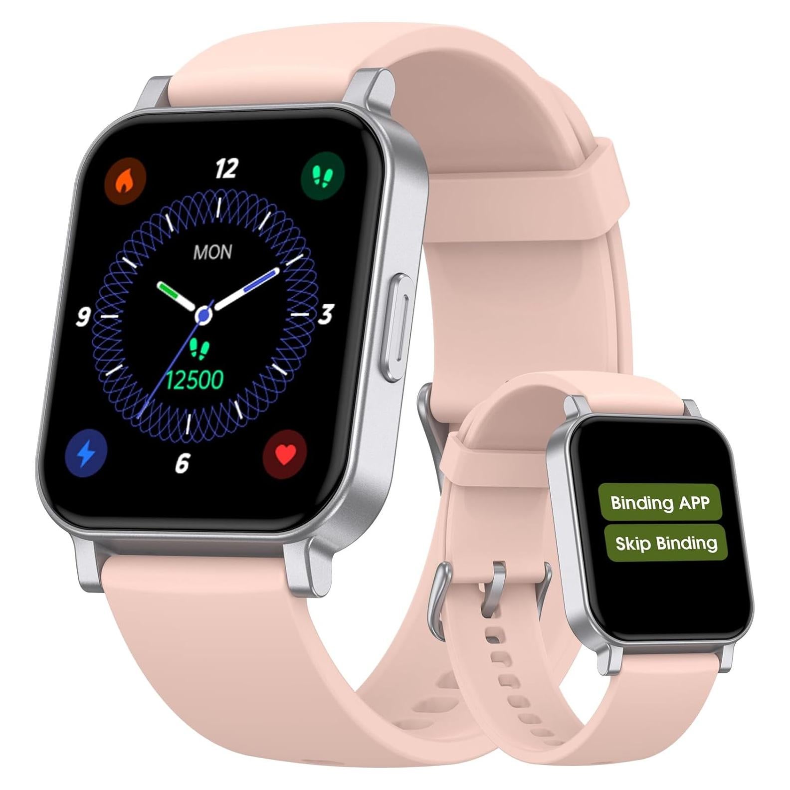 Reloj Inteligente Kummel Rosa para Niños con Monitor de Fitness