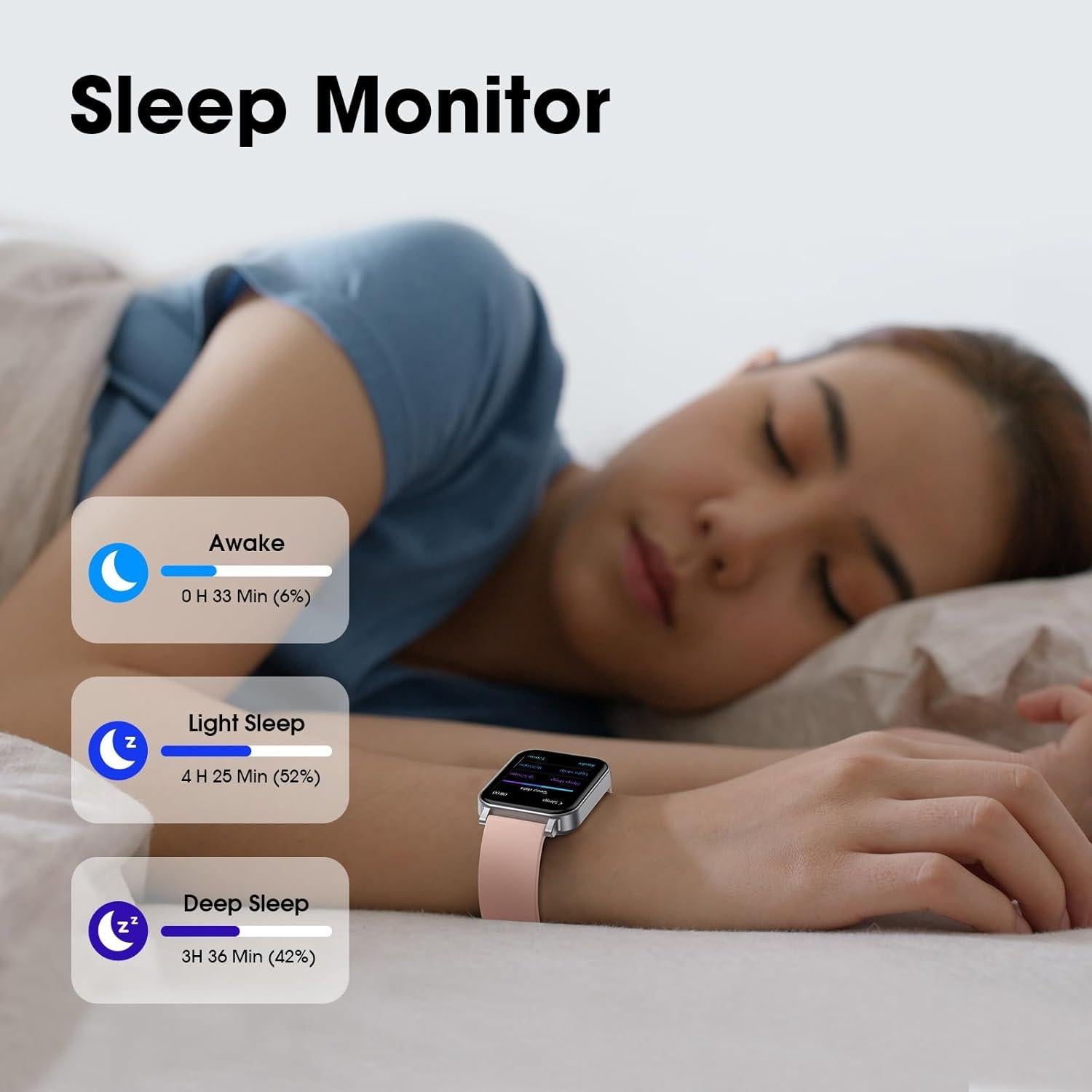 Reloj Inteligente Kummel Rosa para Niños con Monitor de Fitness