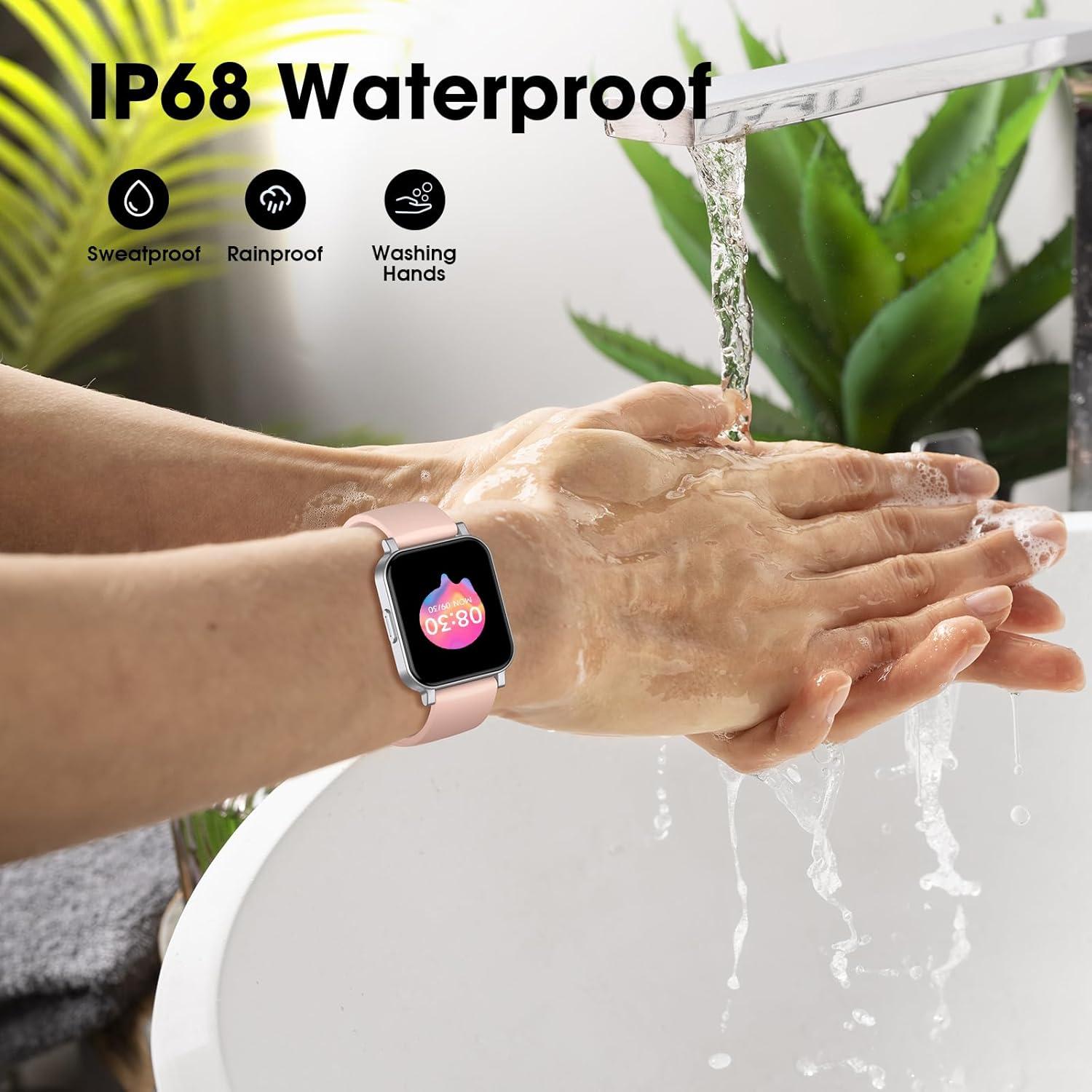 Reloj Inteligente Kummel Rosa para Niños con Monitor de Fitness