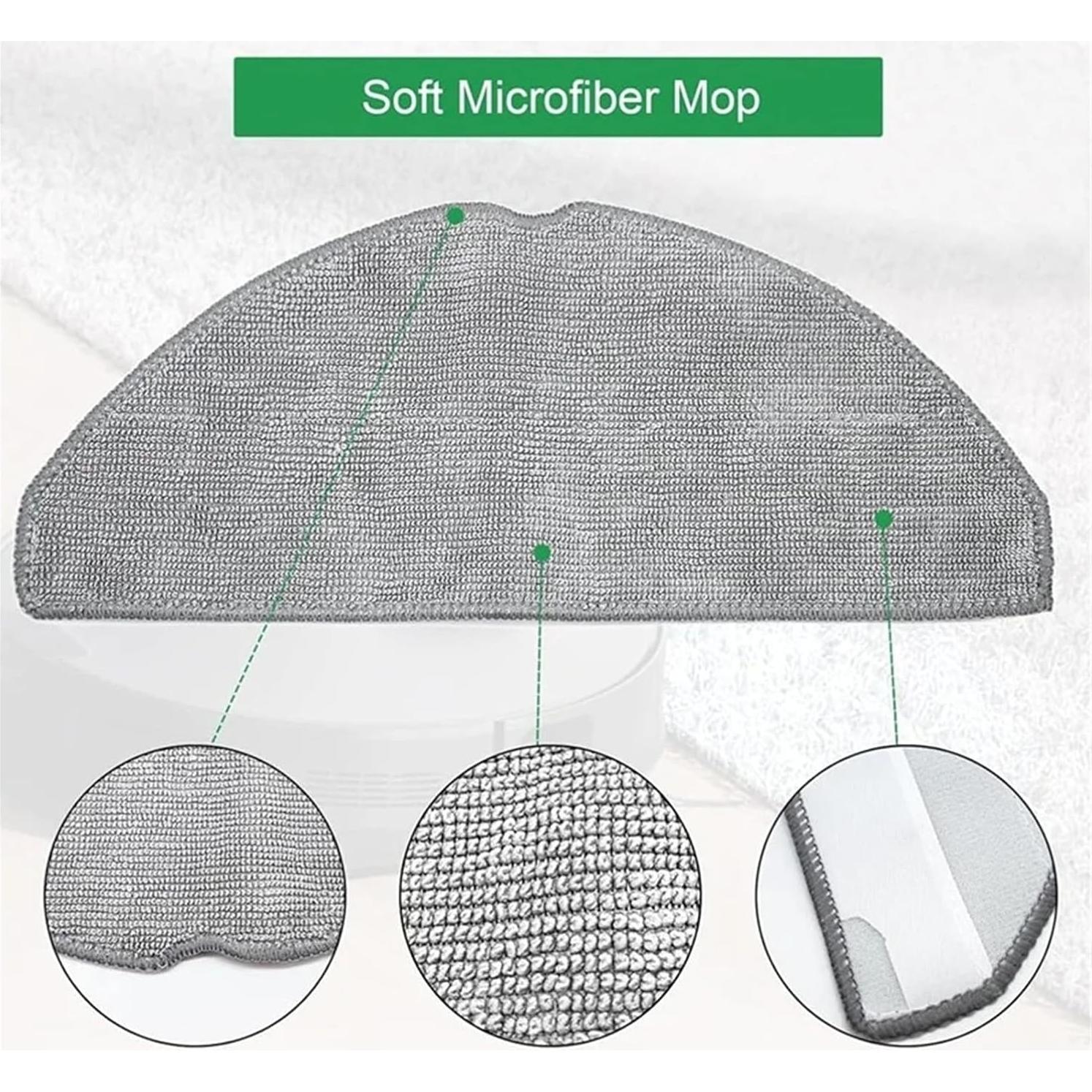 Paquete de 4 Paños de Mopa Lavables EZIEYWKE para Eufy L60