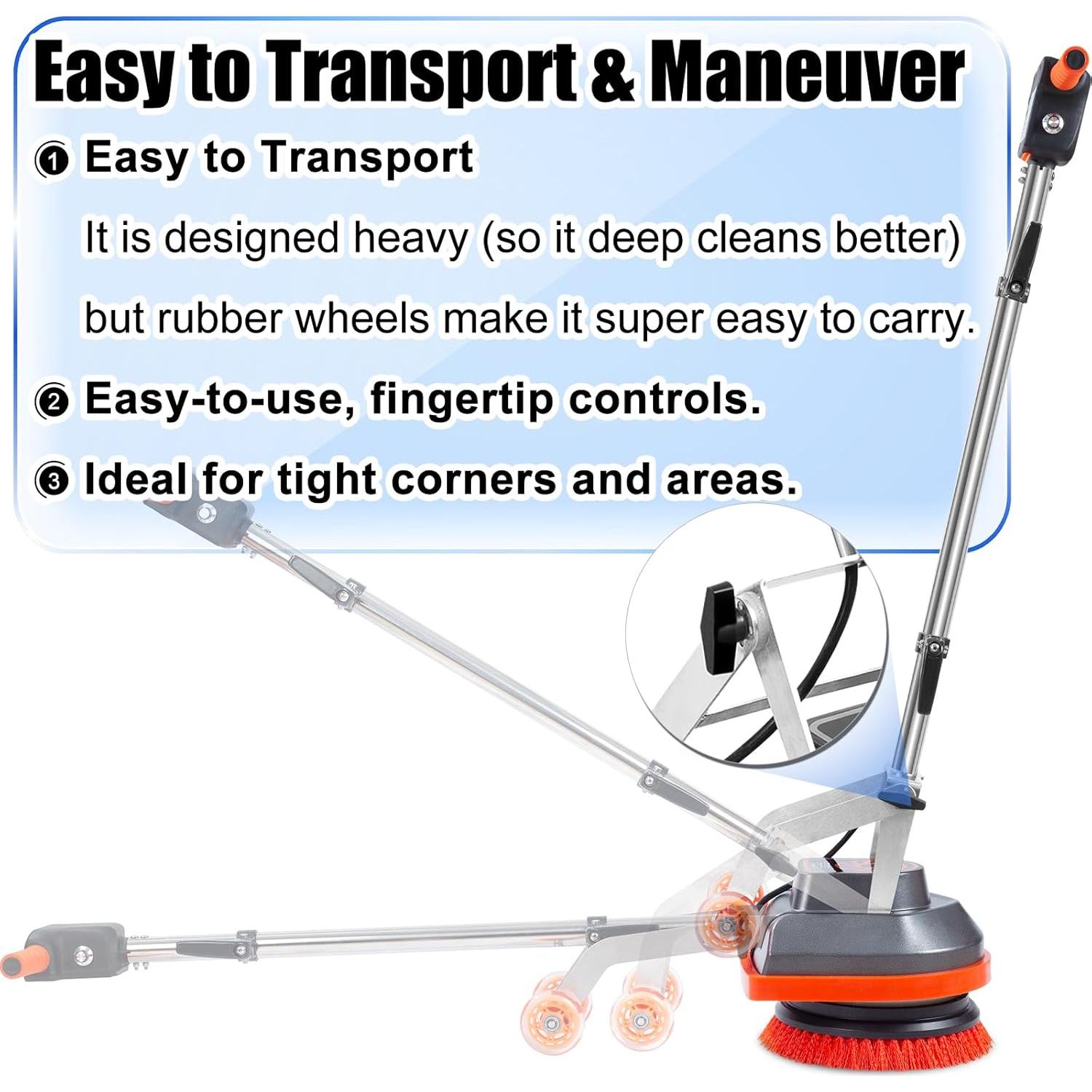 Fregadora y Pulidora de Suelo HHQ 1100W 2000 RPM - Limpieza Profunda