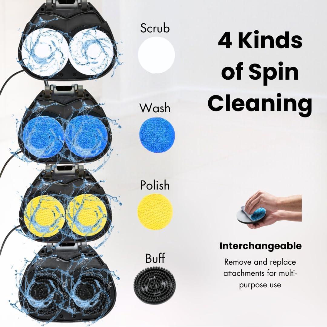 Ewbank EP170 Complete Floor Cleaner, Washer, Scrubber, Scourer, and Polisher, Interchangeable Brushes and Pads, 2200 rpm