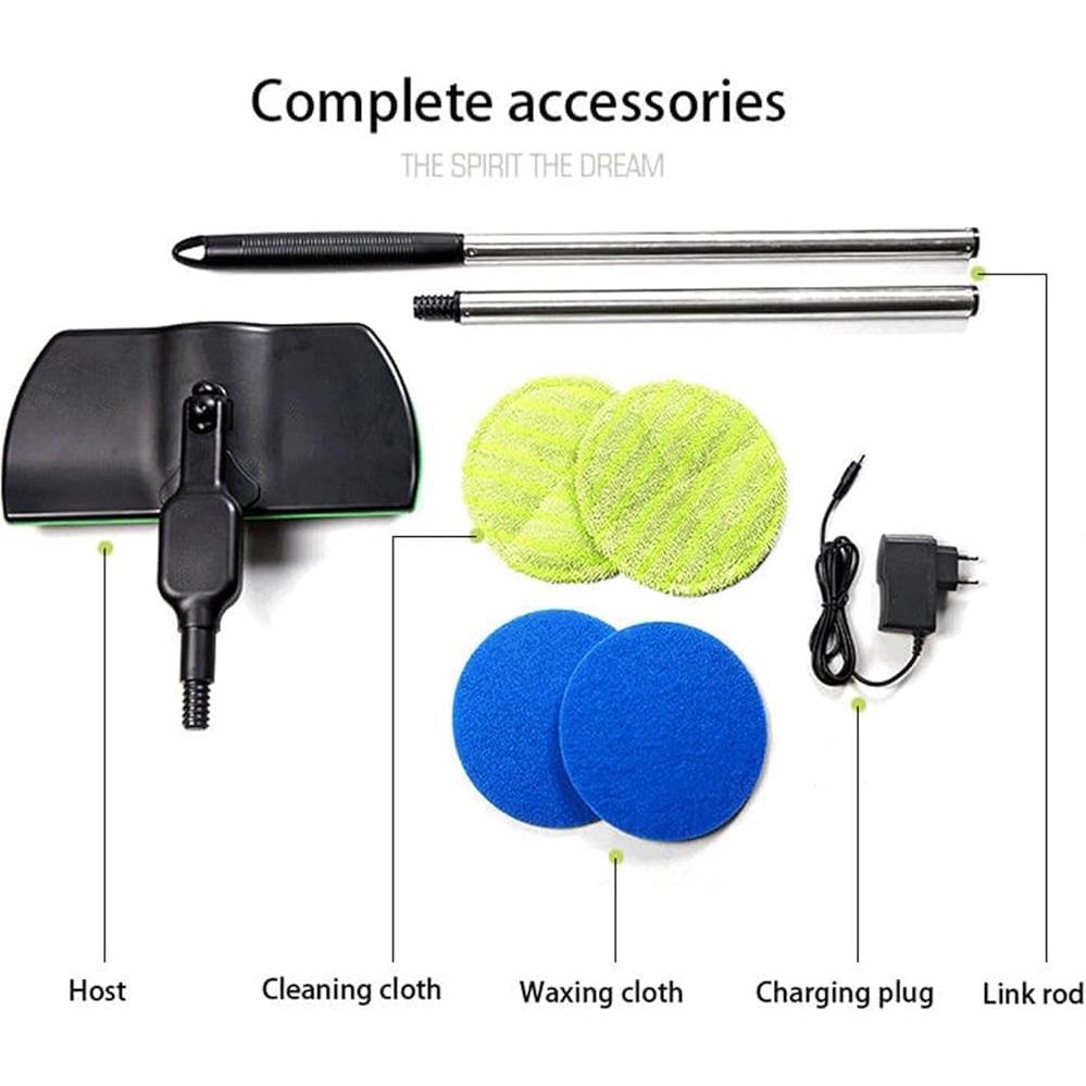 Cordless Electric Mop,Floor Scrubber and Polisher Machine,Spinning Cleaner Vacuum,Electric Mops for Floor Cleaning,Floor Buffer Polisher for Home with Replacement Pad