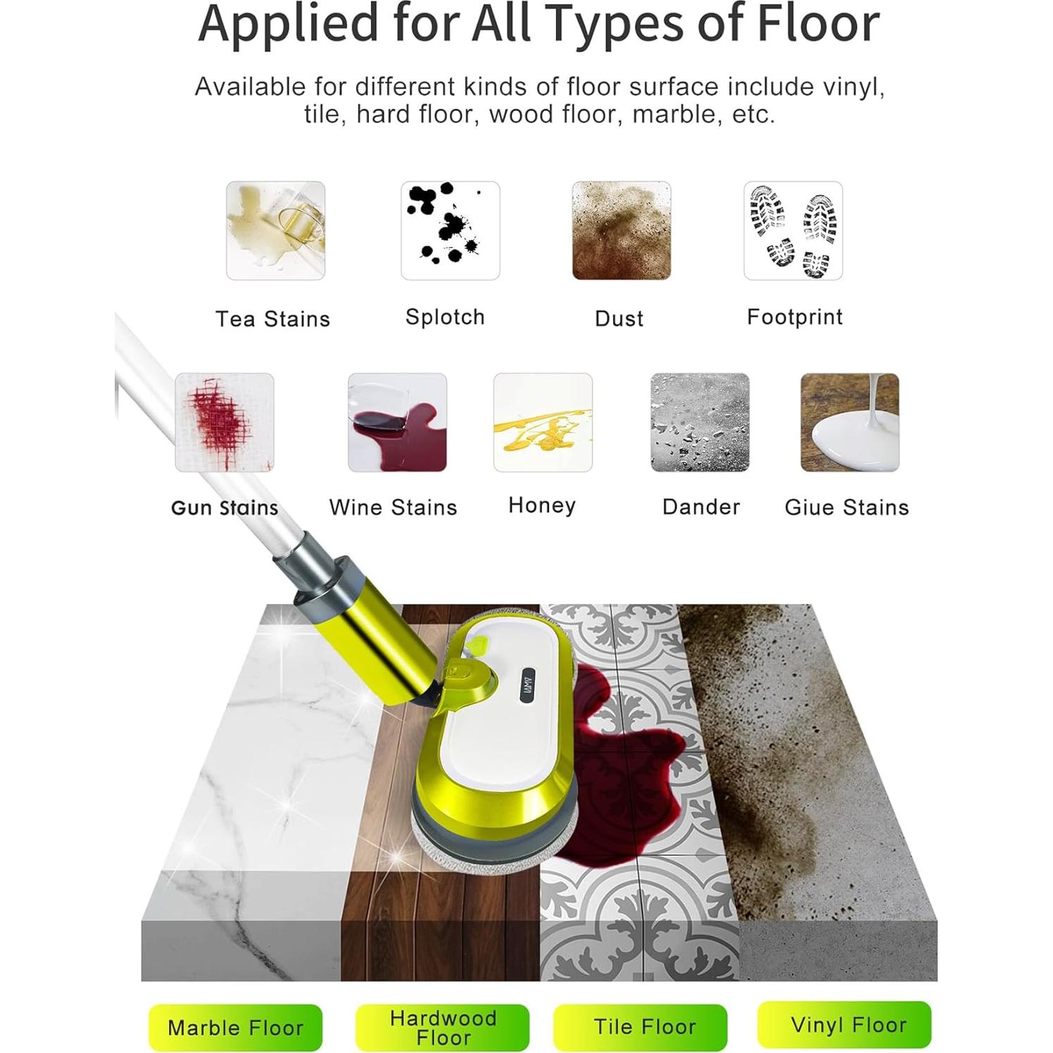 Mopa Eléctrica Inalámbrica VMAI G700 con Luz LED y Rociador