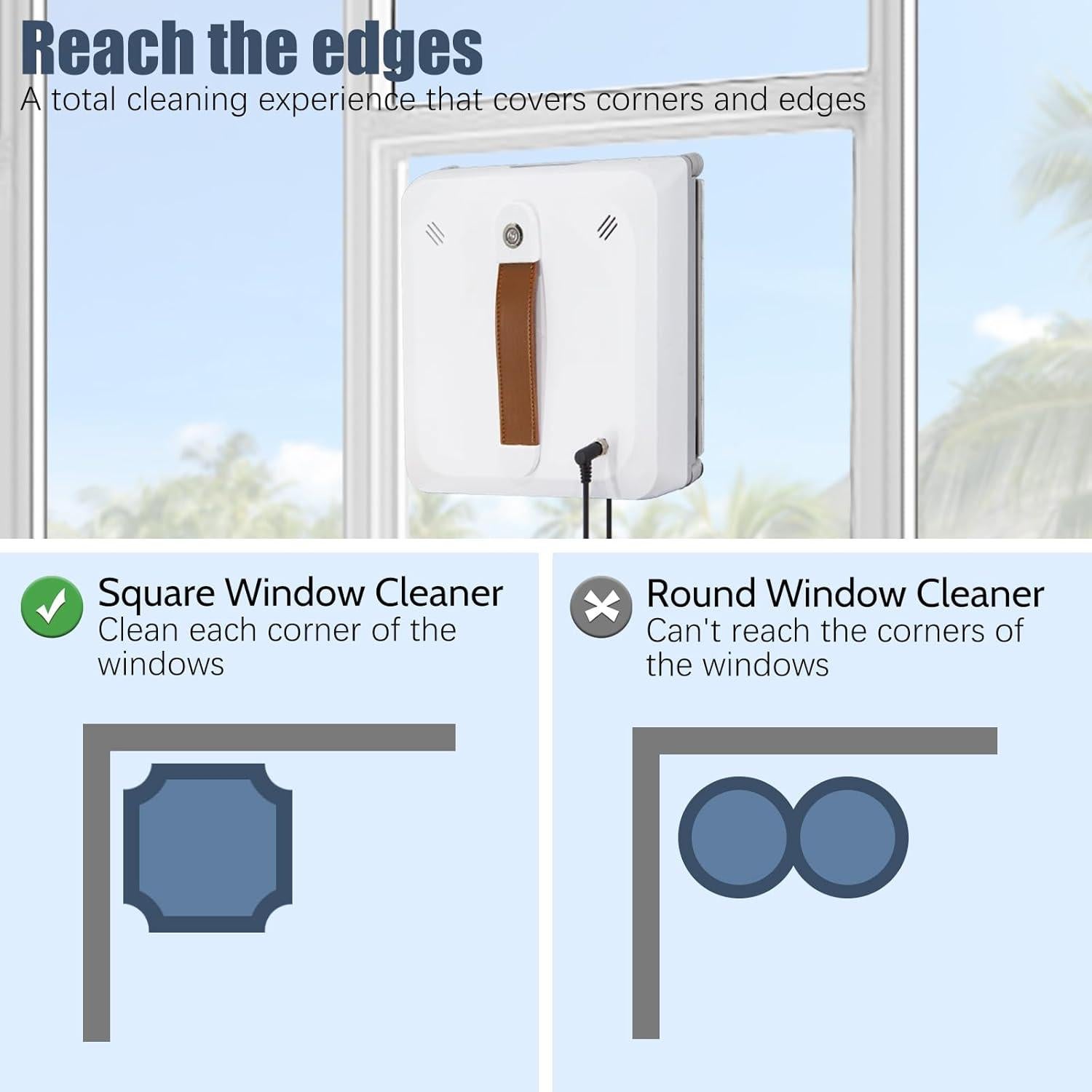 Robot Limpiador de Ventanas RUN.SE SF-US-PW20166 3000Pa