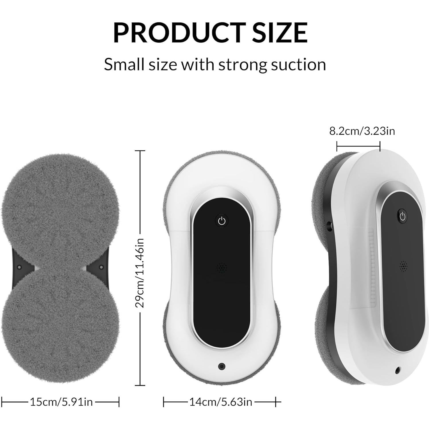 Robot Limpiador de Ventanas Automático ESFC YW160, 3000Pa