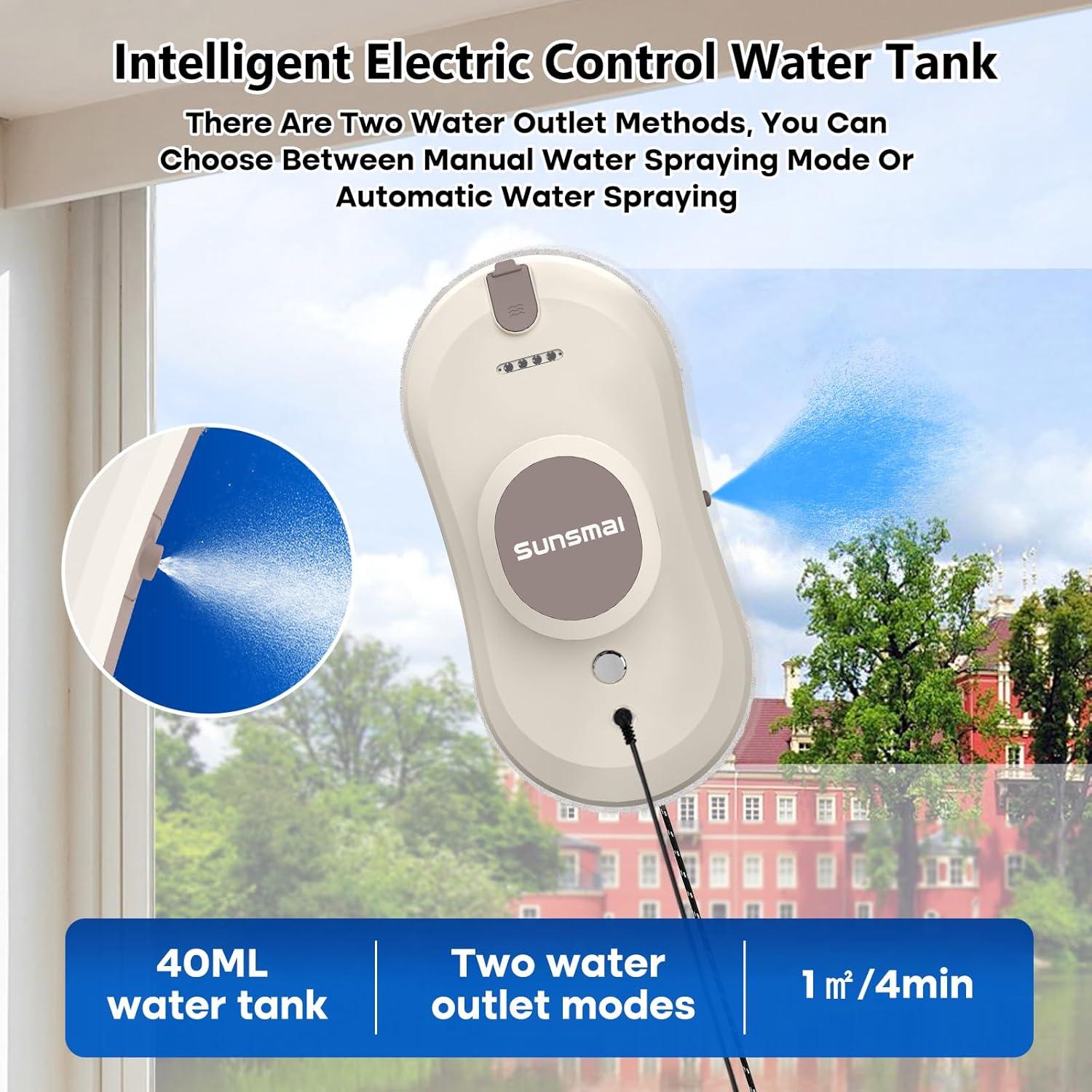 Robot Limpiador de Ventanas SUNSMAI W11 Automático 2800Pa