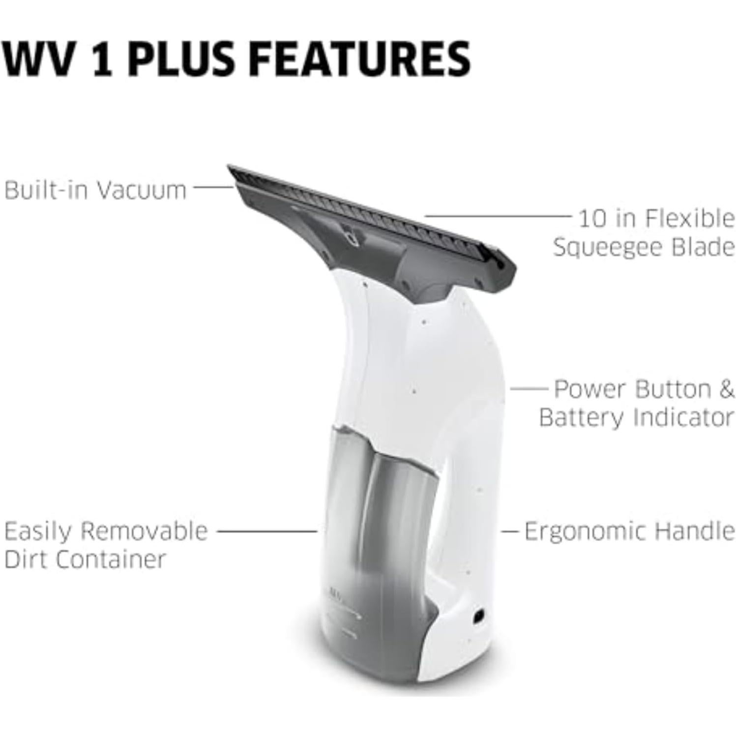 Limpiaparabrisas Eléctrico Karcher WV 1 Blanco 25.4 cm