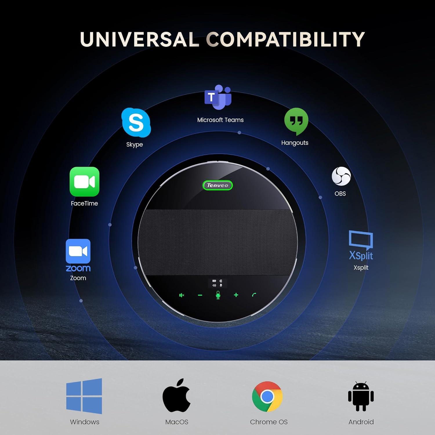 Altavoz de Conferencia Tenveo MagiCall Bluetooth 360°