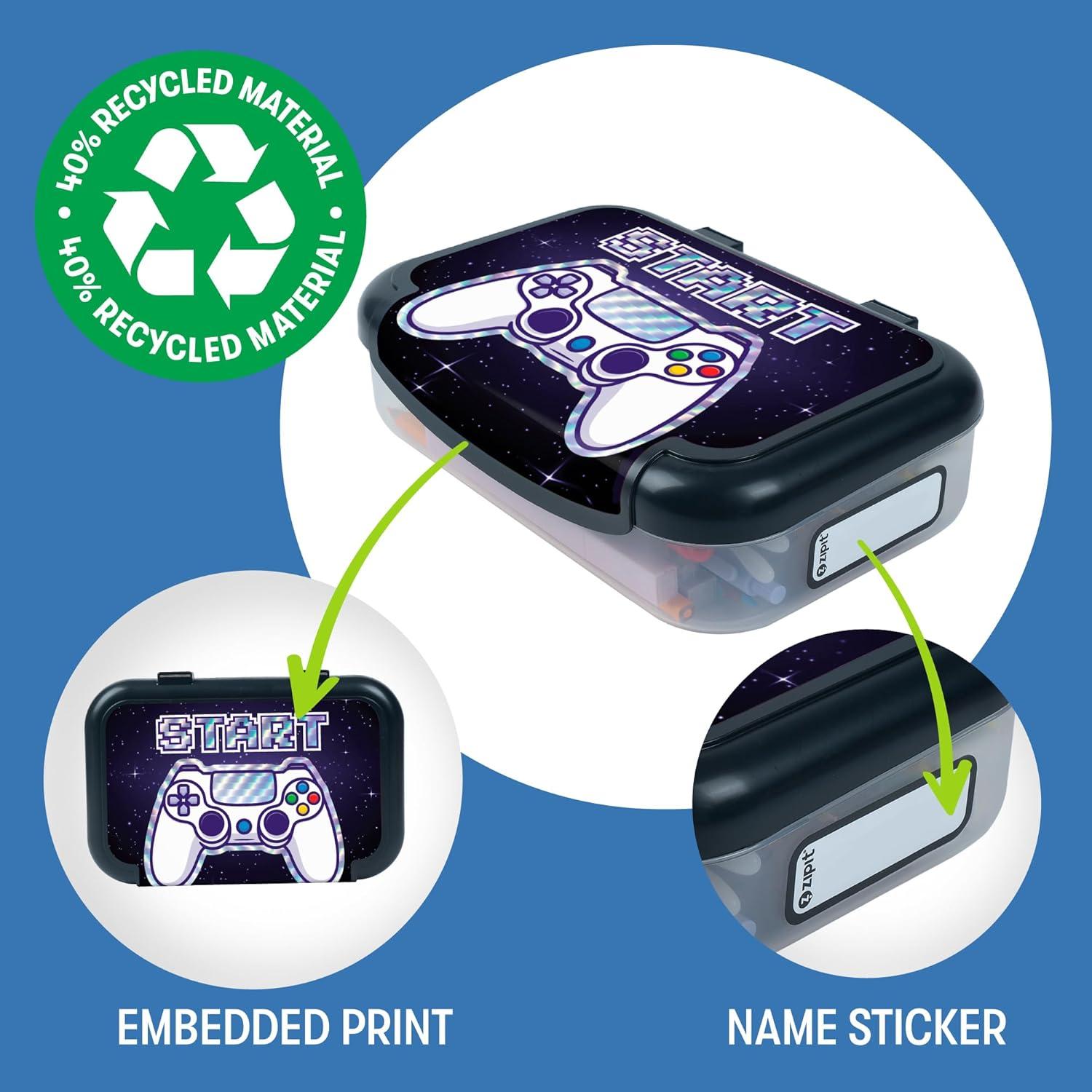 Estuche de Lápices ZIPIT de Plástico Reciclado 21x15cm