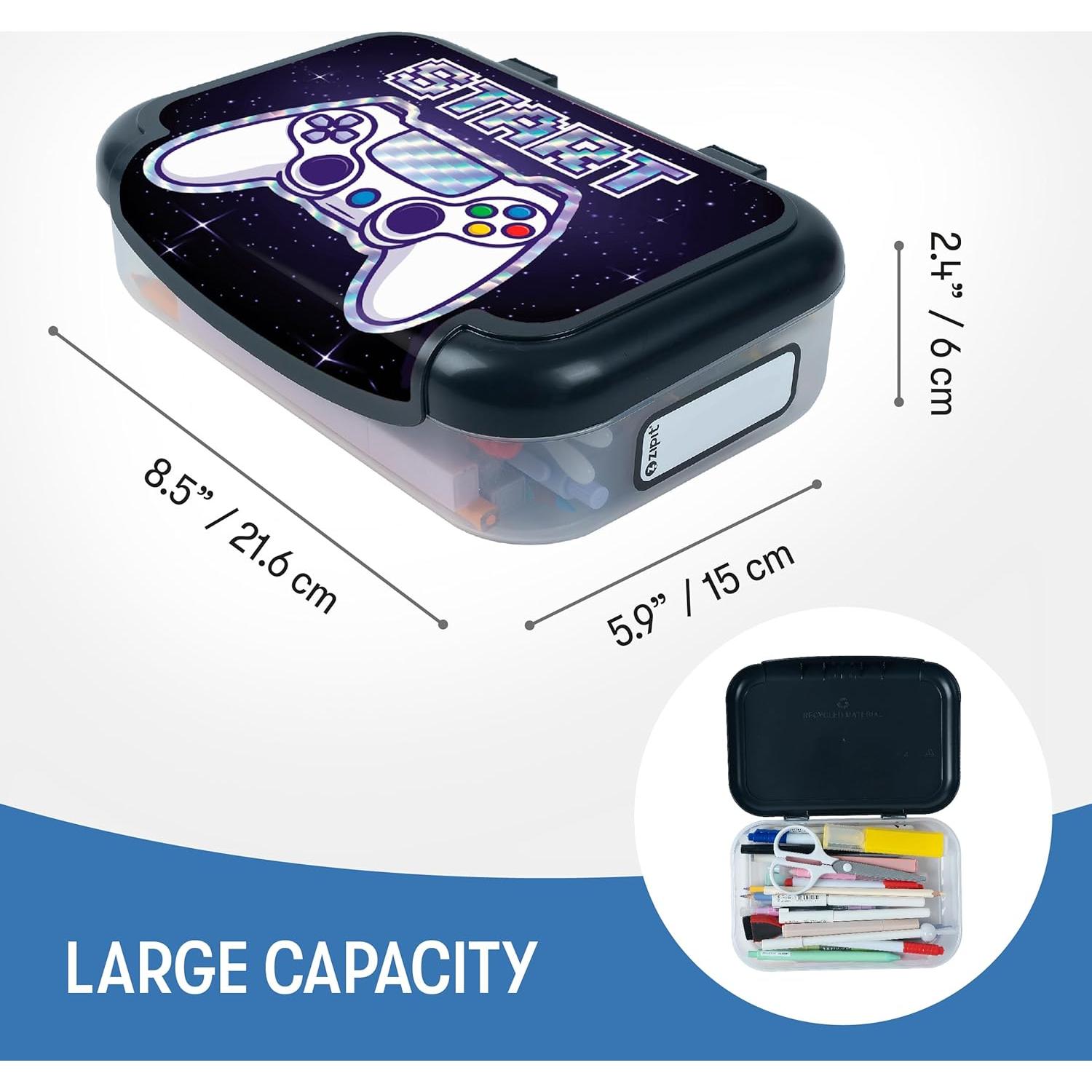 Estuche de Lápices ZIPIT de Plástico Reciclado 21x15cm