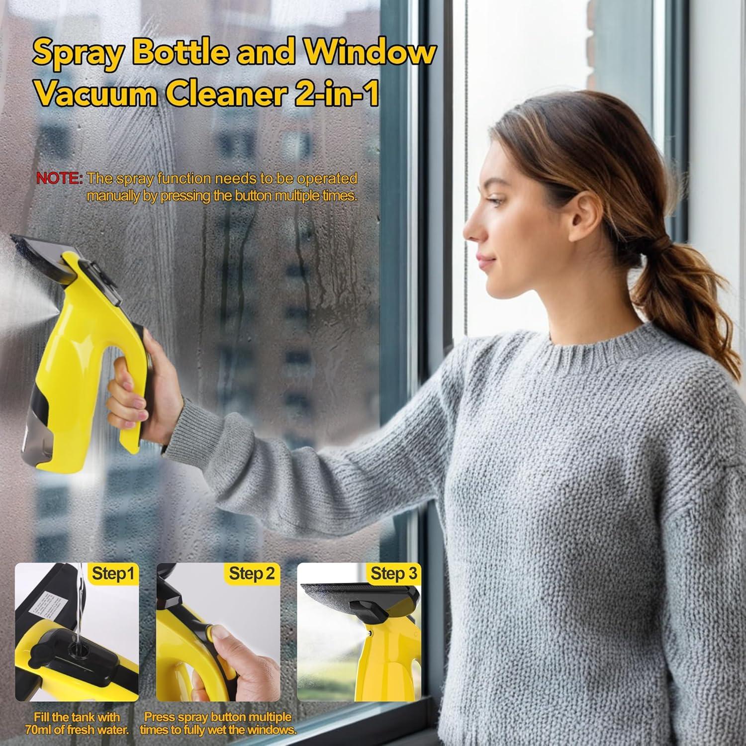 Aspiradora de Ventanas Eave Inalámbrica 200ml 1.07kg 40min