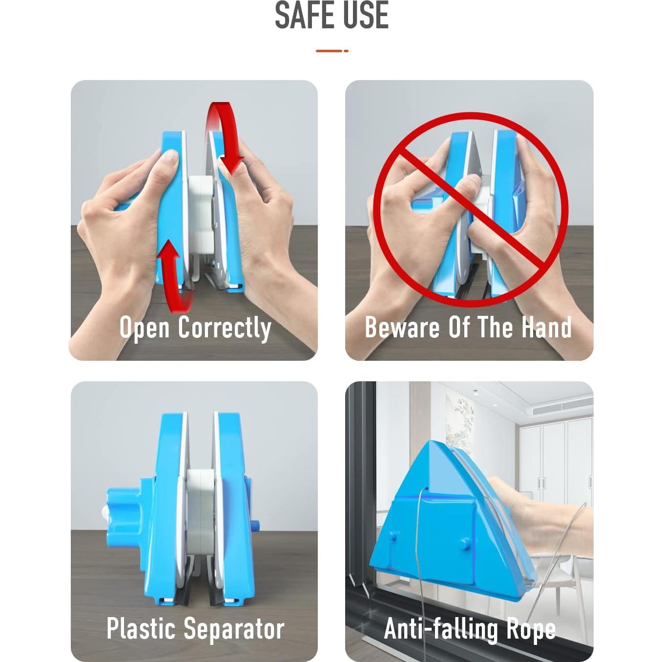 Limpiador de Ventanas Magnético Doble Cara Baffect 4-30mm