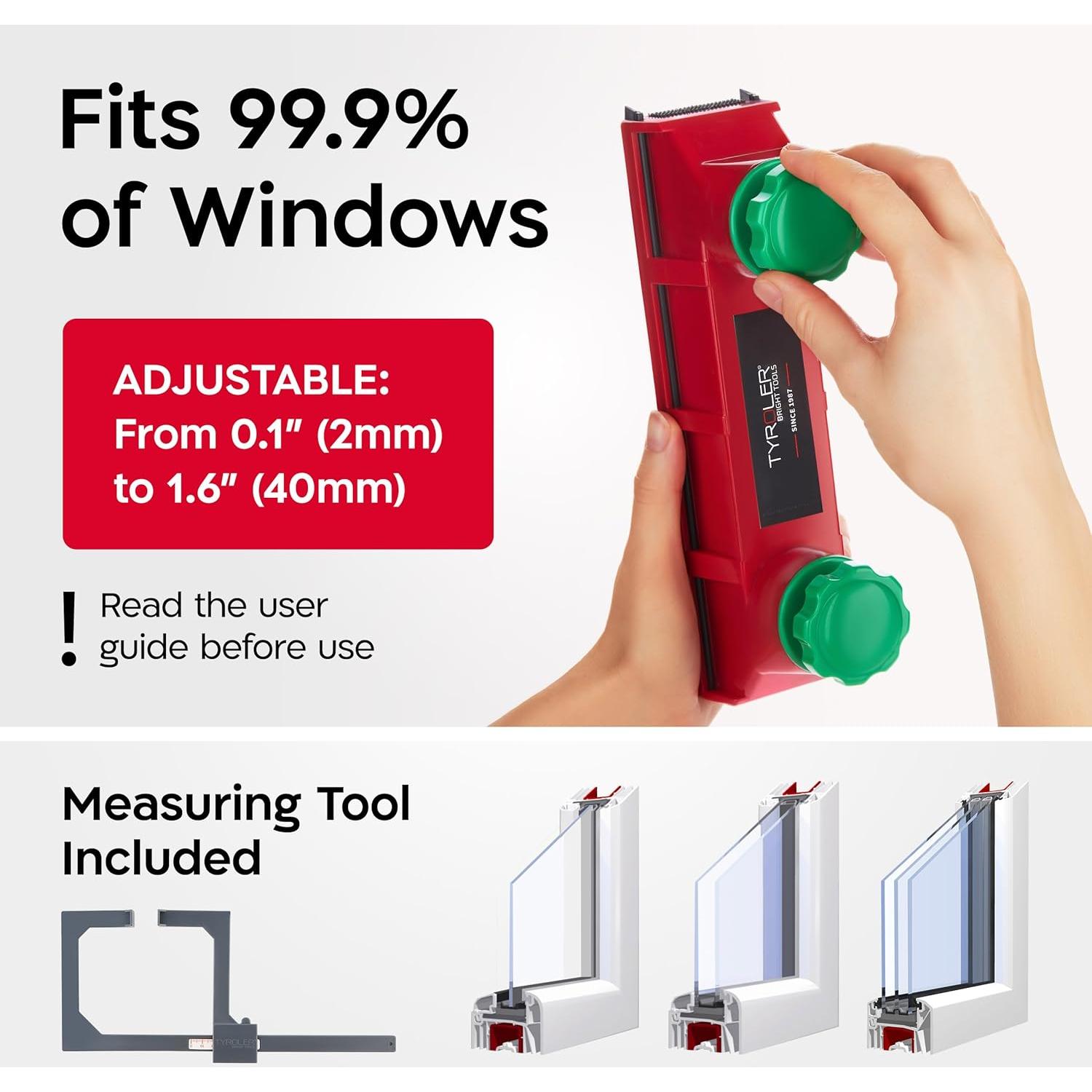 Herramienta de Limpieza de Ventanas Magnética Tyroler 48