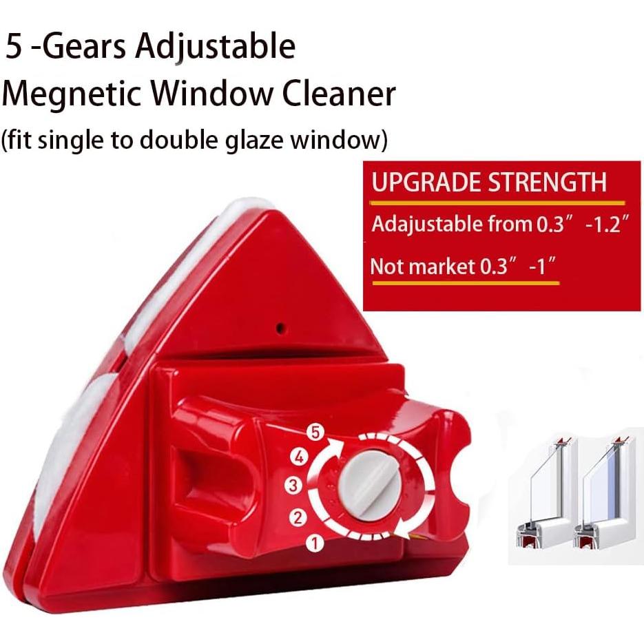 Limpiador de Ventanas Magnético Fcare Doble Cara 0.8-3.0cm Rojo