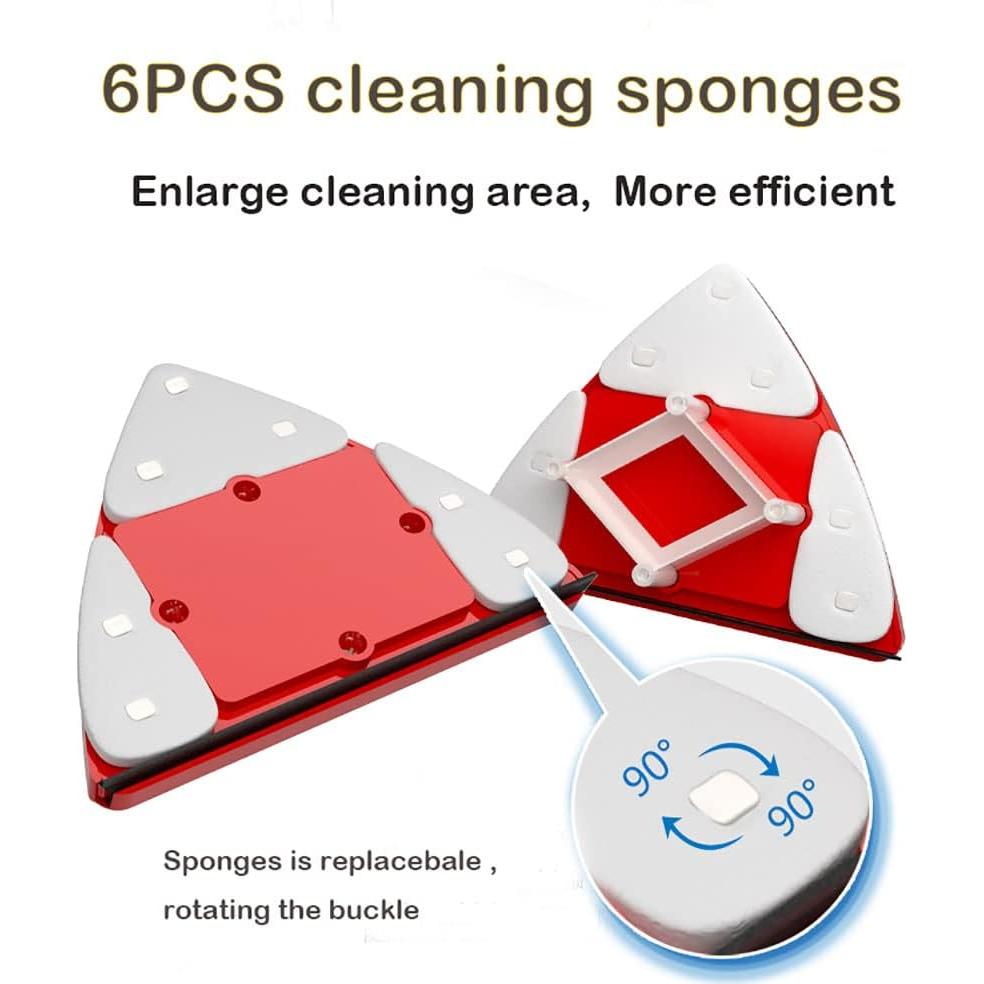 Limpiador de Ventanas Magnético Fcare Doble Cara 0.8-3.0cm Rojo