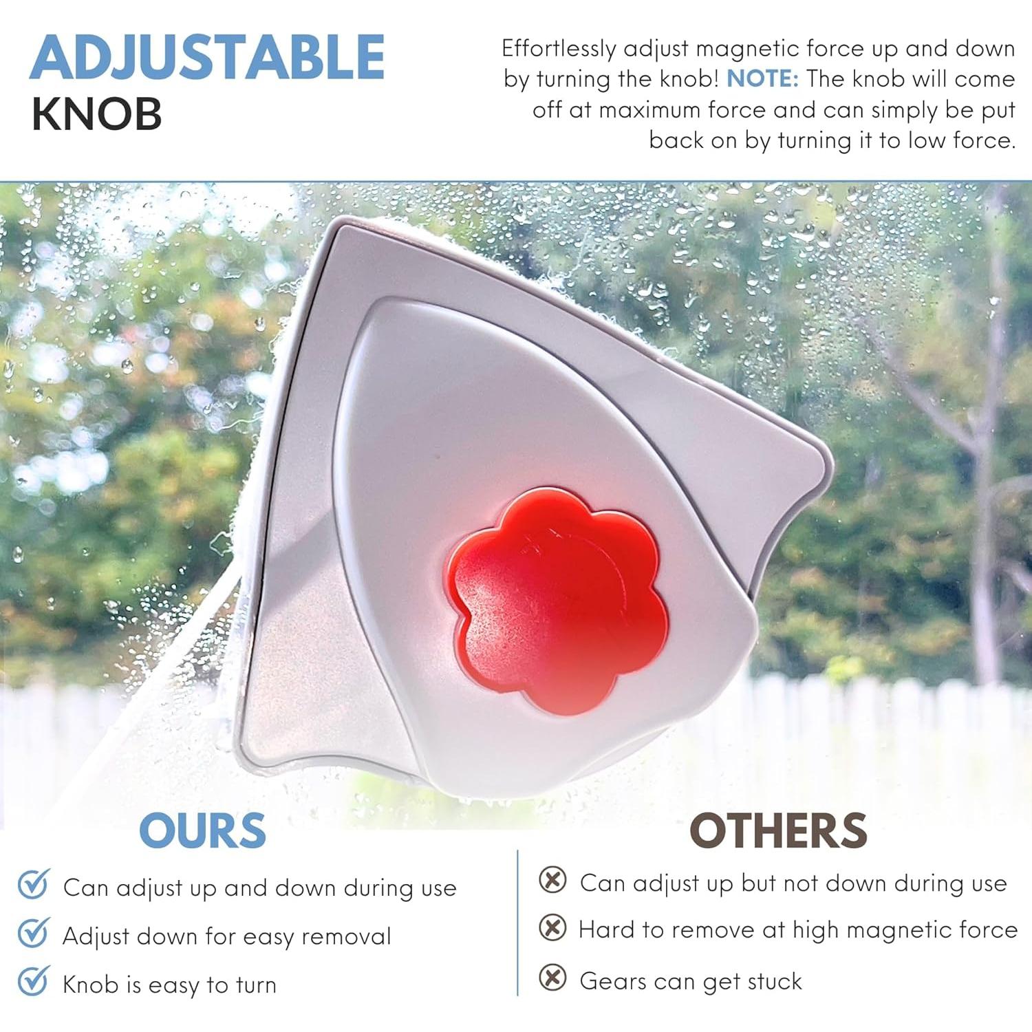 Limpiaparabrisas Magnético Doble Cara Tres Orquídeas 3-26mm Naranja