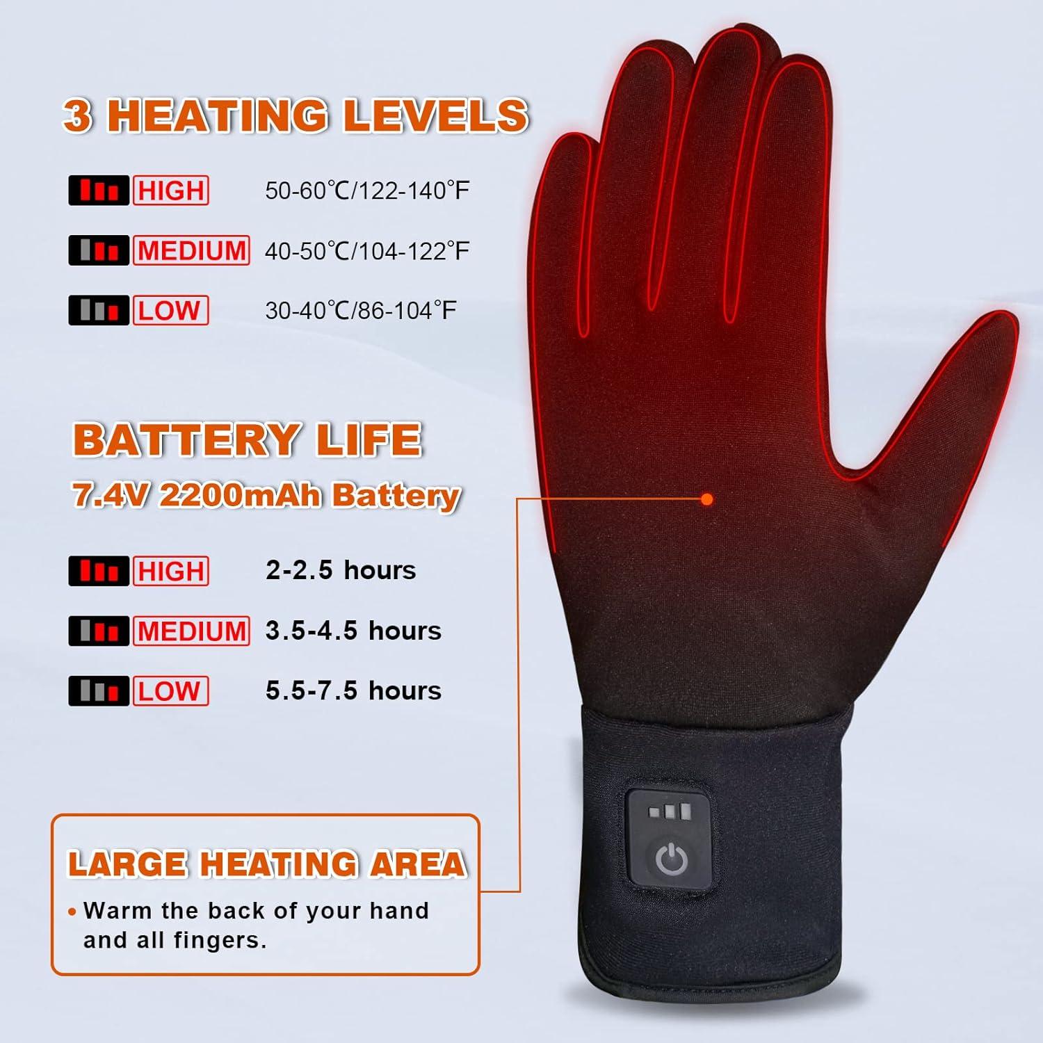 Forros de Guantes Calentados V.Step G18-4 Recargables Unisex