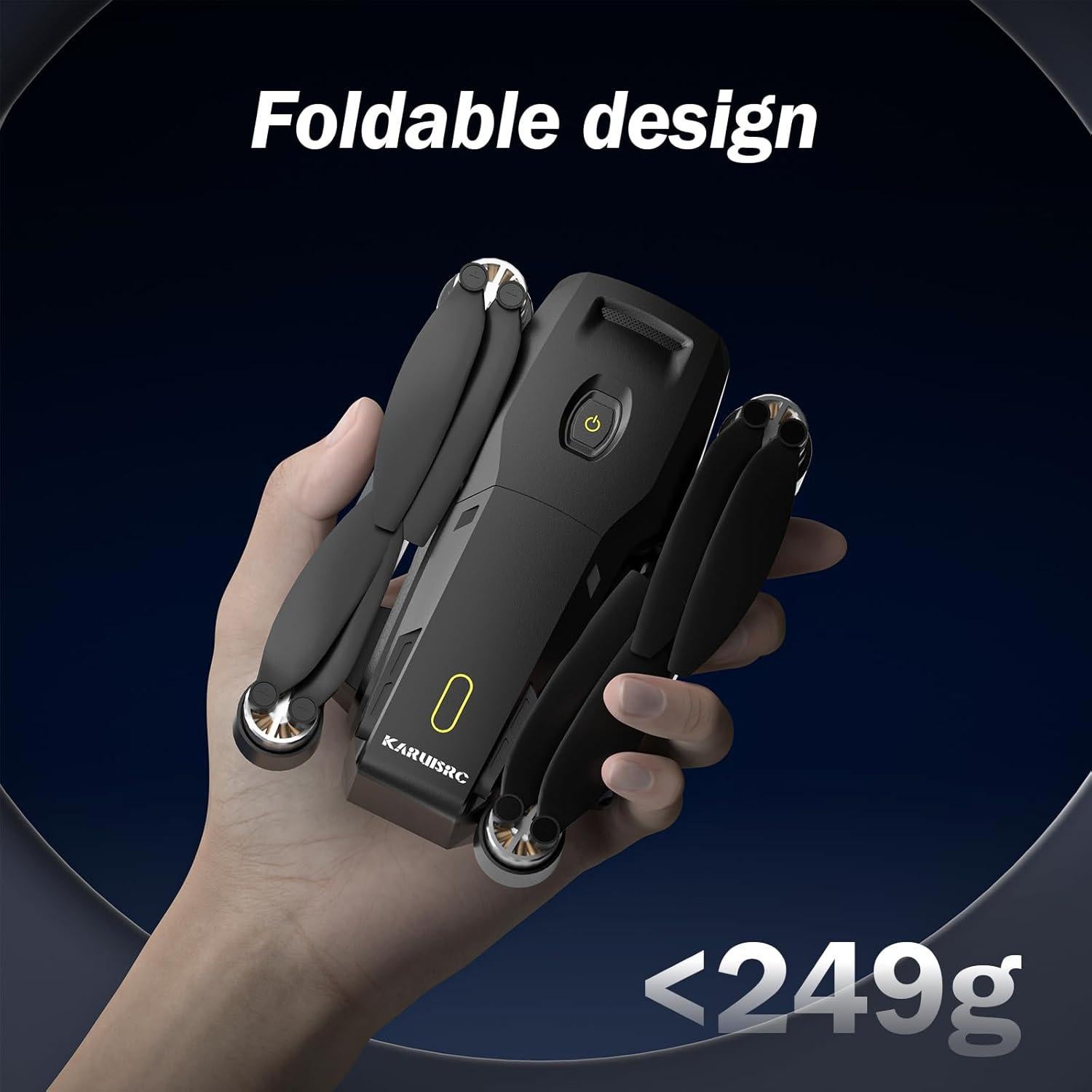 Dron K600GPS con Cámara 4K y Pantalla RC de 11.43 cm