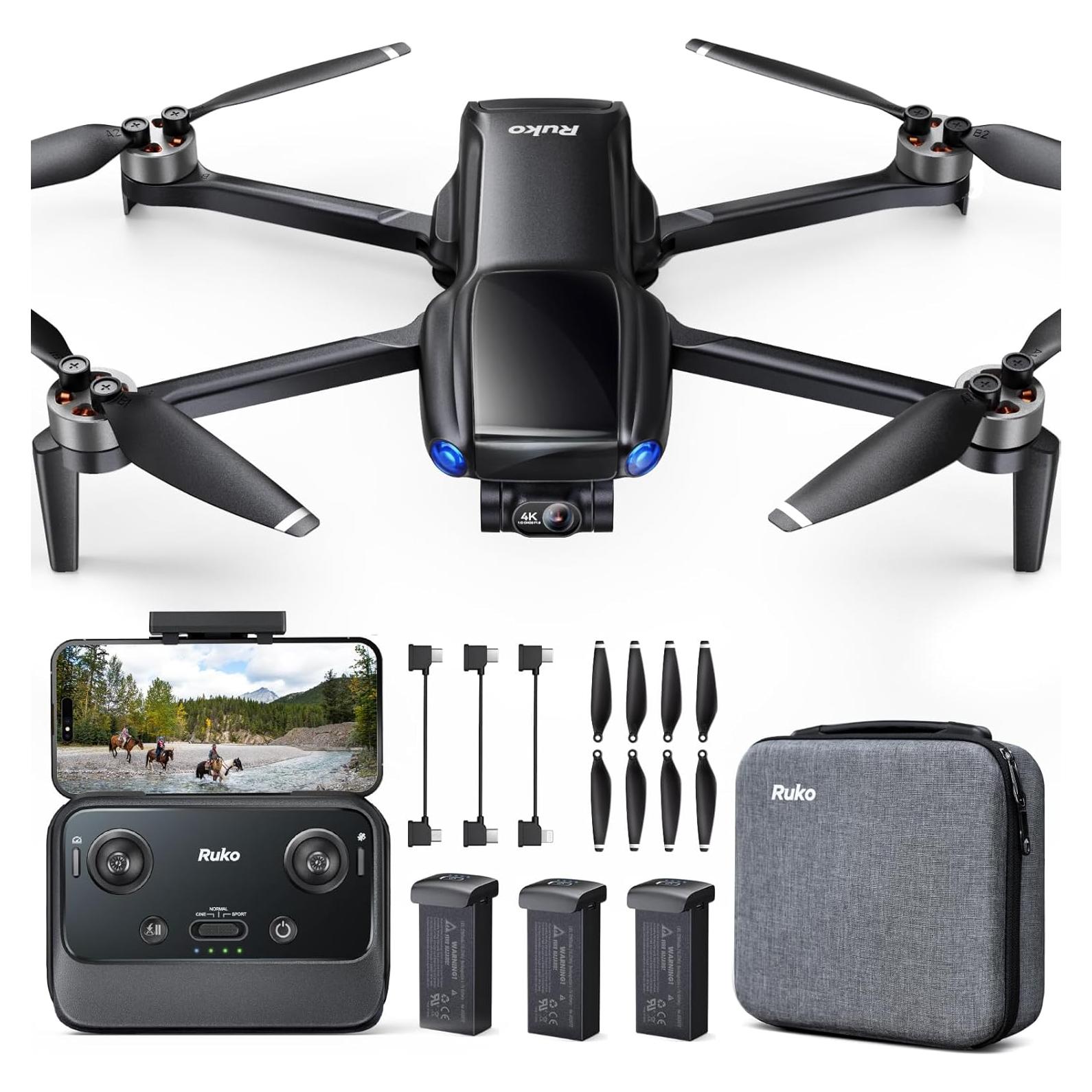 Dron Ruko U11MINI 4K con Cámara 8K, 96 Min de Vuelo