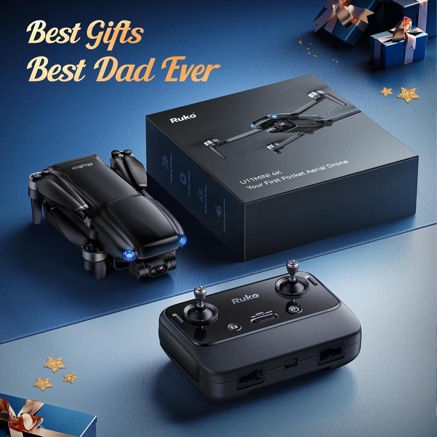 Dron Ruko U11MINI 4K con Cámara 8K, 96 Min de Vuelo