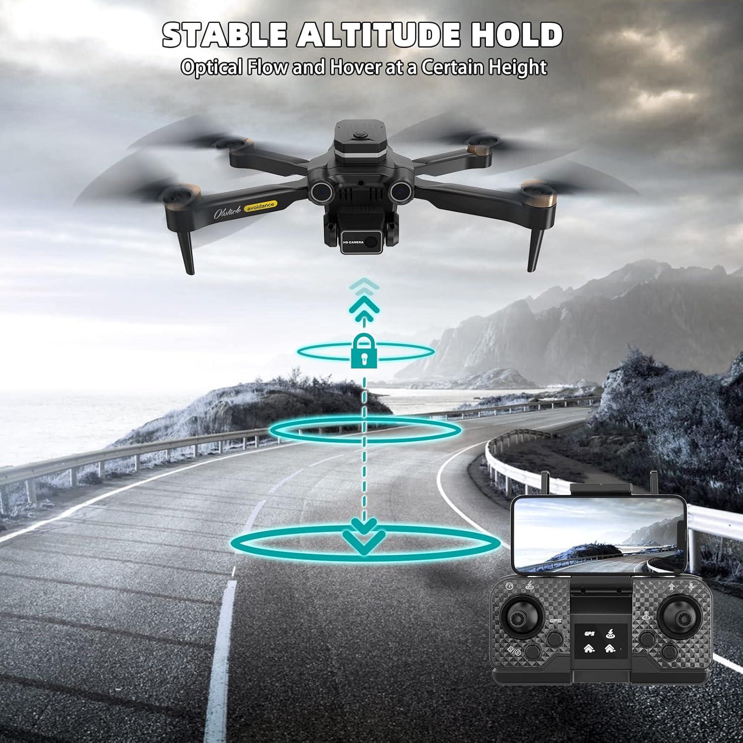 Drone con cámara 4K TTBD TOYS H23 Plegable GPS 60 min vuelo