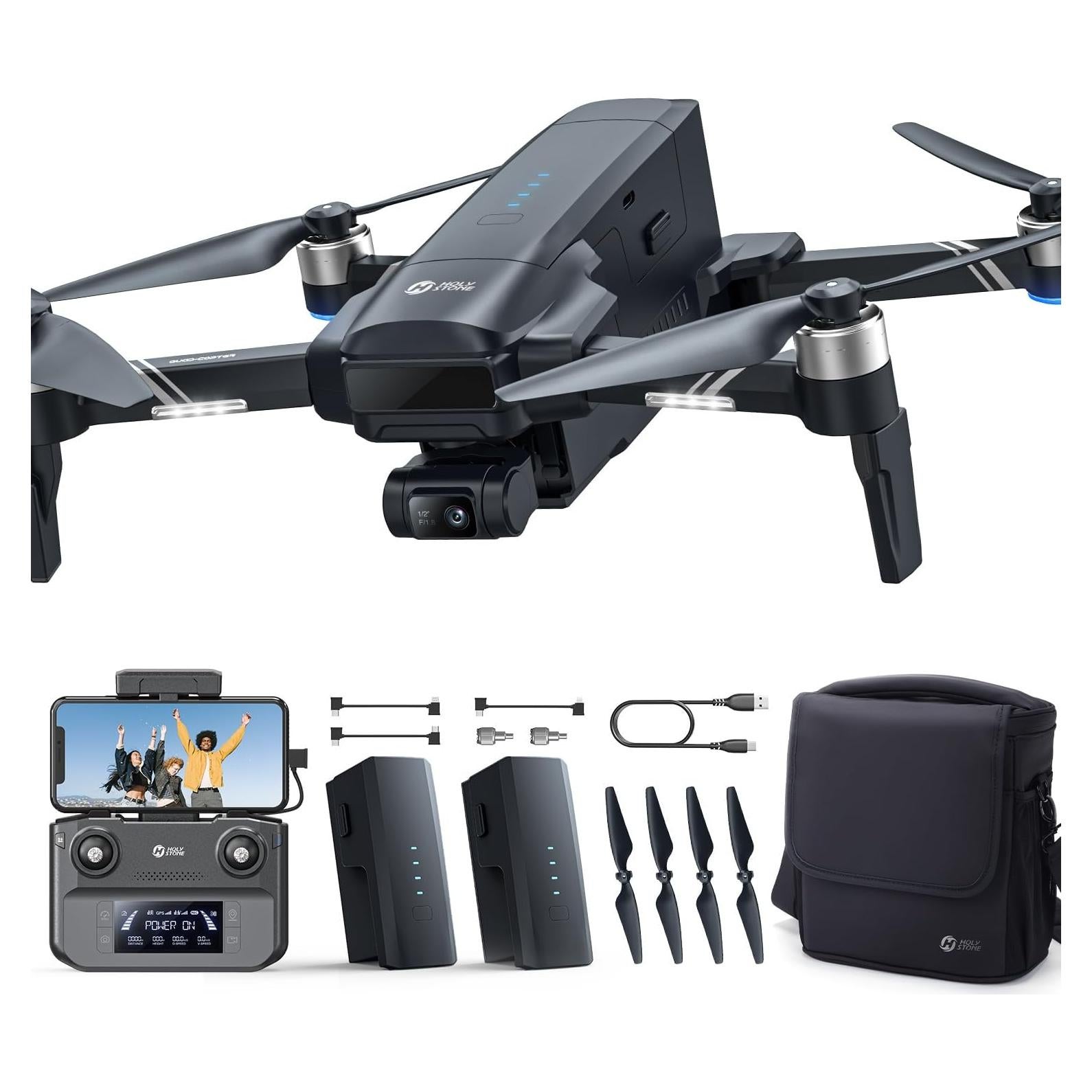 Drone Holy Stone HS600D 4K EIS 48MP GPS 80min Vuelo