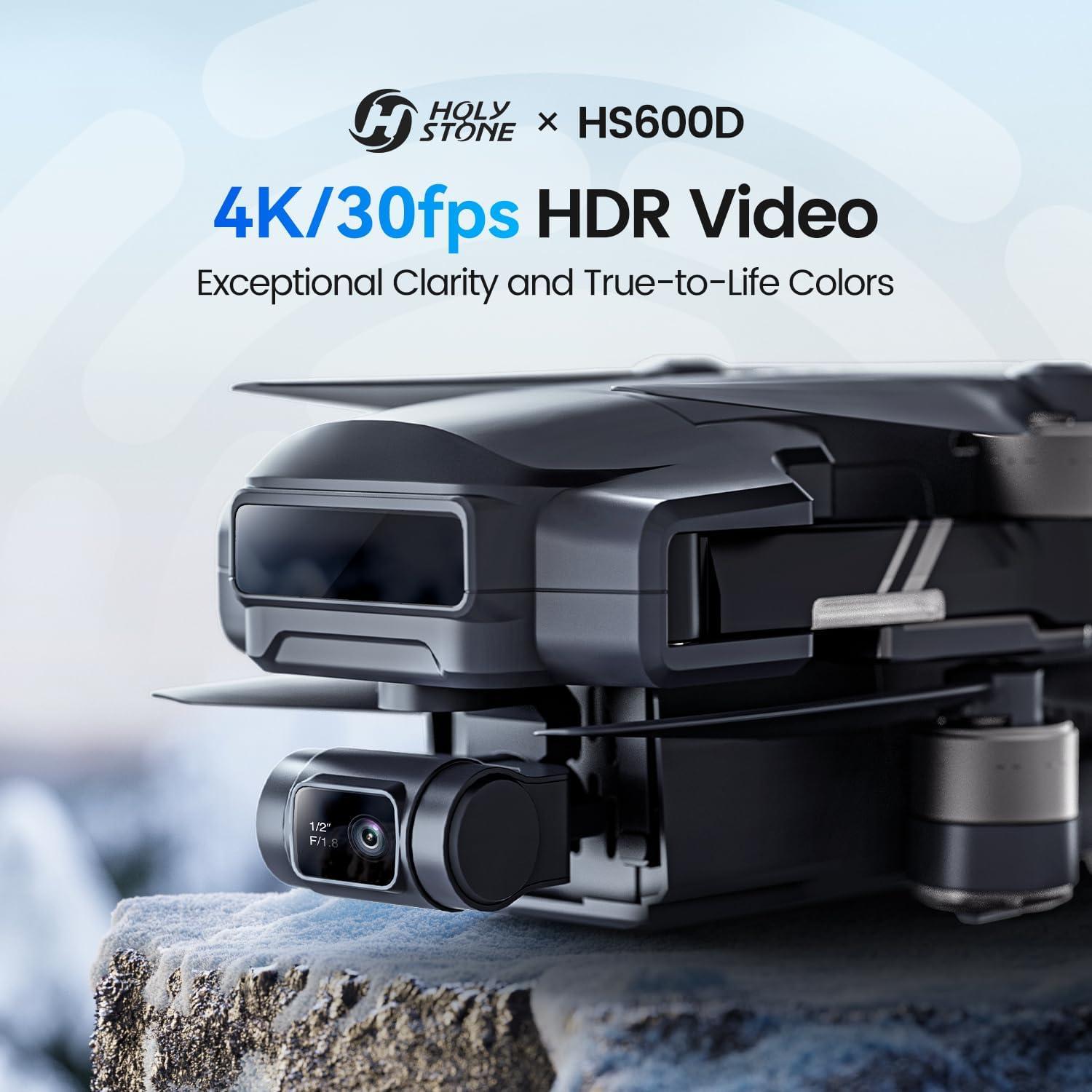 Drone Holy Stone HS600D 4K EIS 48MP GPS 80min Vuelo