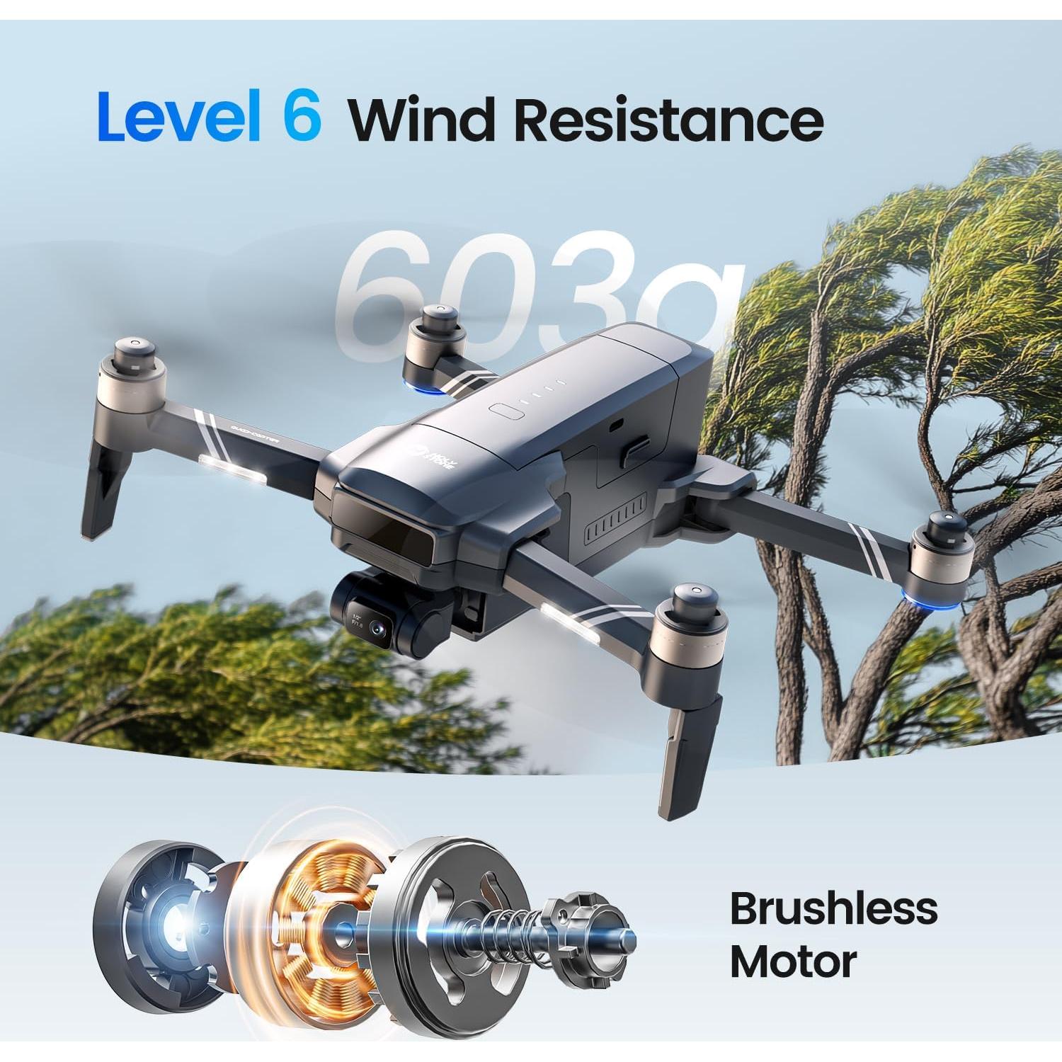 Drone Holy Stone HS600D 4K EIS 48MP GPS 80min Vuelo