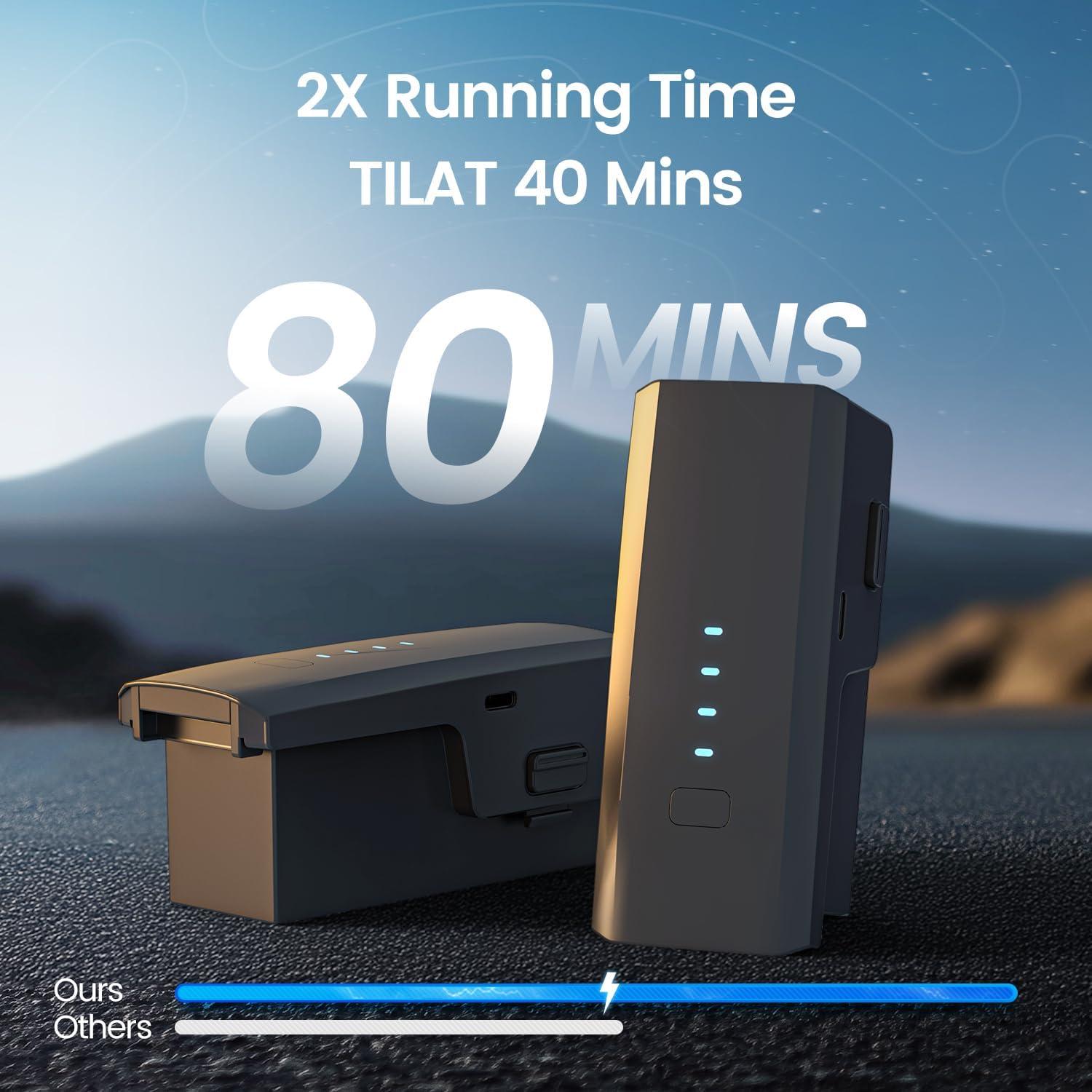 Drone Holy Stone HS600D 4K EIS 48MP GPS 80min Vuelo