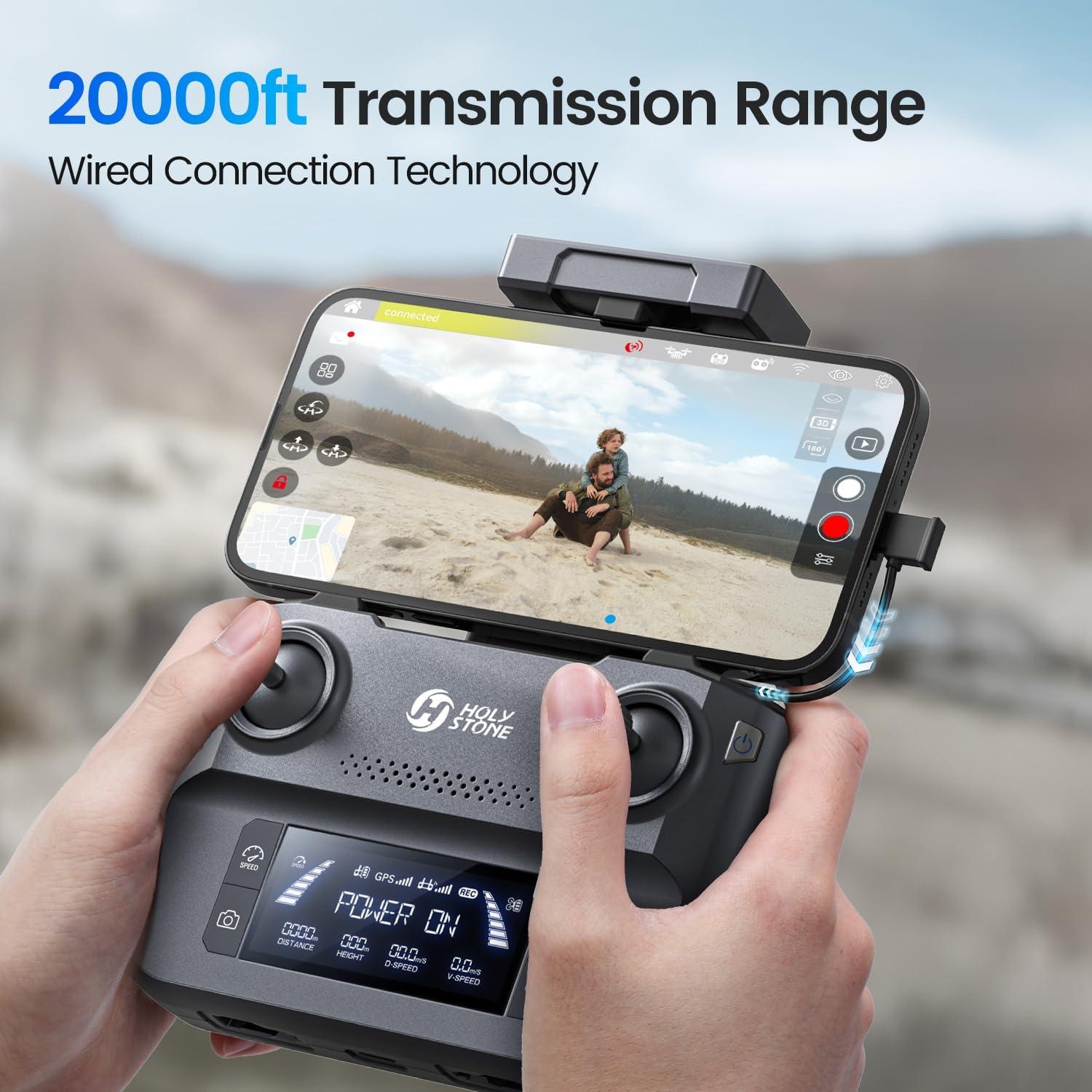 Drone Holy Stone HS600D 4K EIS 48MP GPS 80min Vuelo