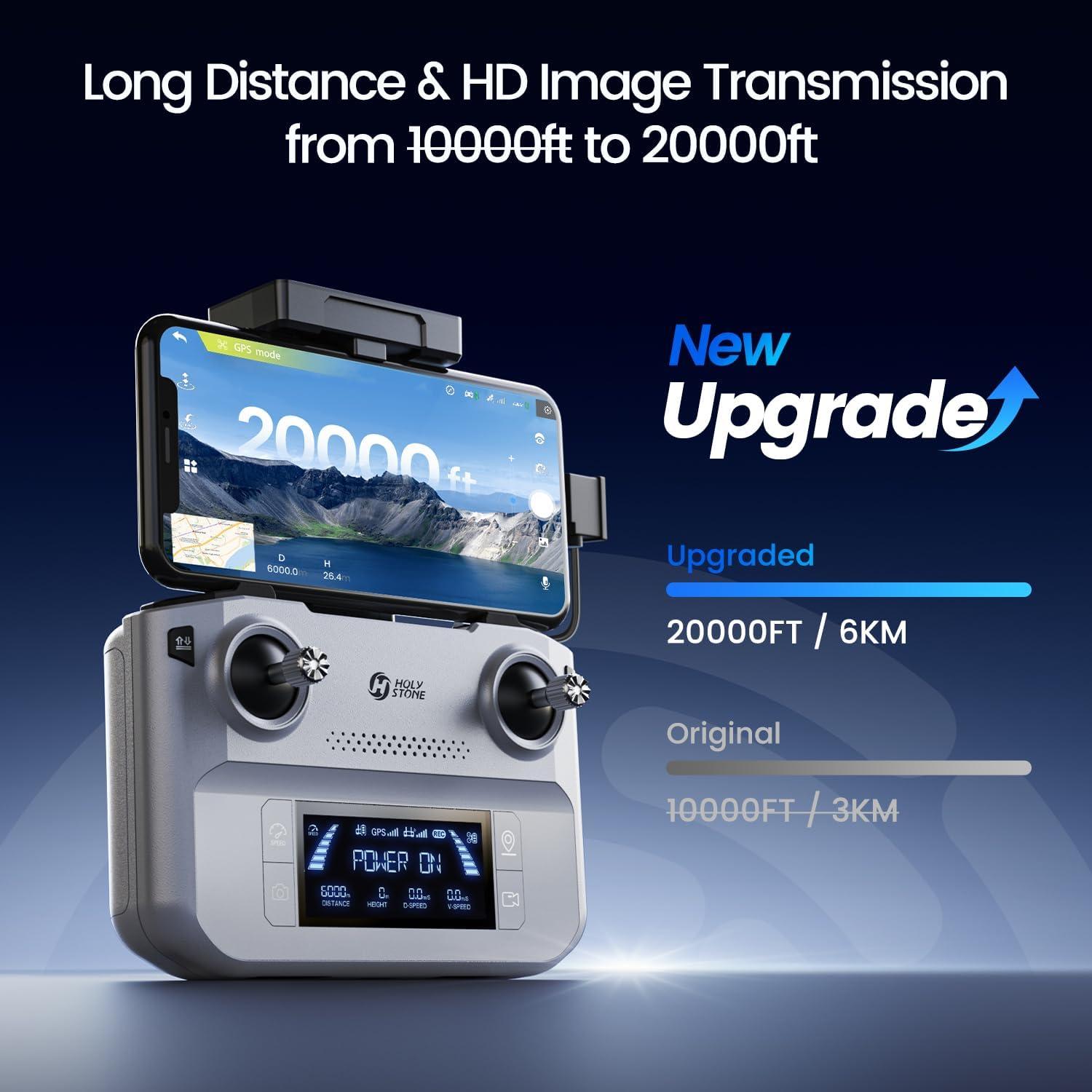 Drone Holy Stone HS360E 4K EIS GPS Ligero 249g para Adultos