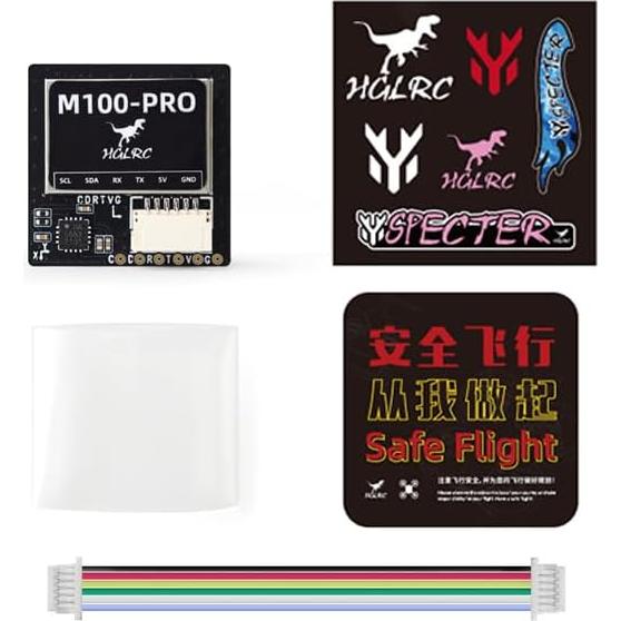 Brújula GPS HGLRC M100 Pro QMC5883L 120 Canales 7.9g