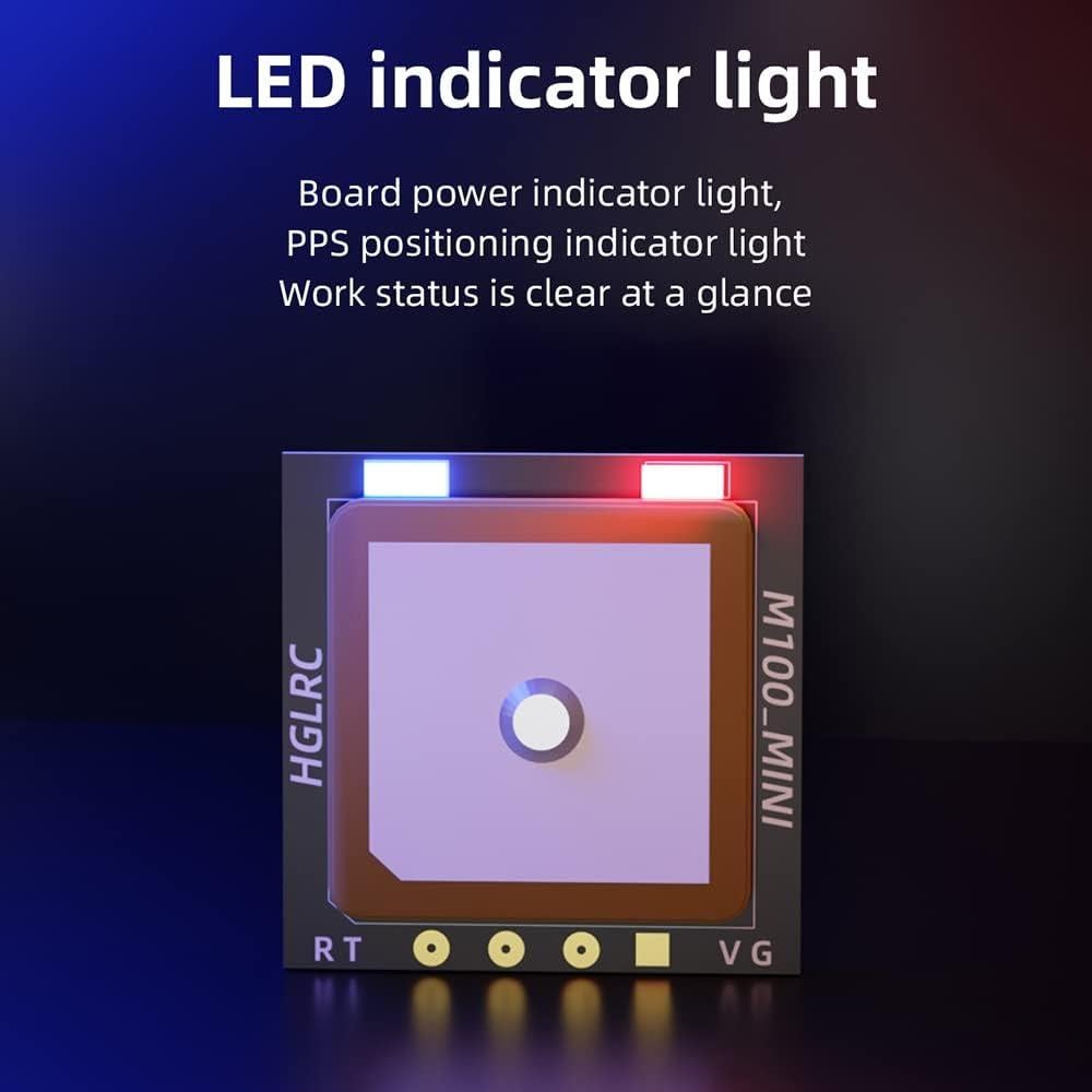 Módulo GPS HGLRC Mini M100 para Drones de 5-18 cm