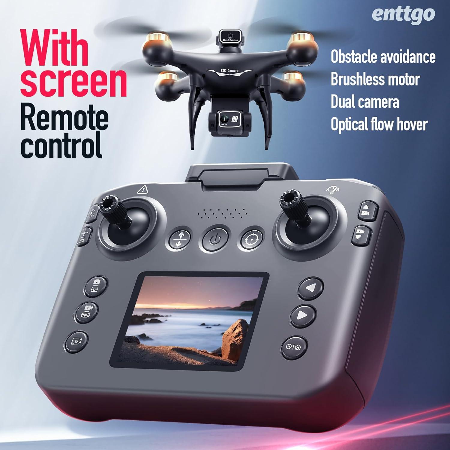 Drone GPS S116 ENTTGO con Controlador de Pantalla y 2 Baterías